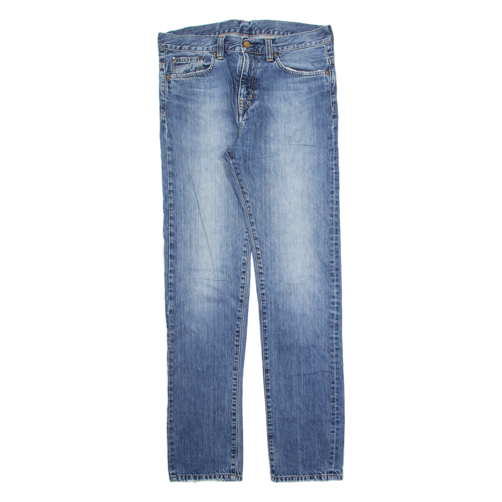 CARHARTT Legend Mens Jeans Blue Regular Straight Stone Wash W30 L32 Refurbished - N/A refurbished available on Cerqular