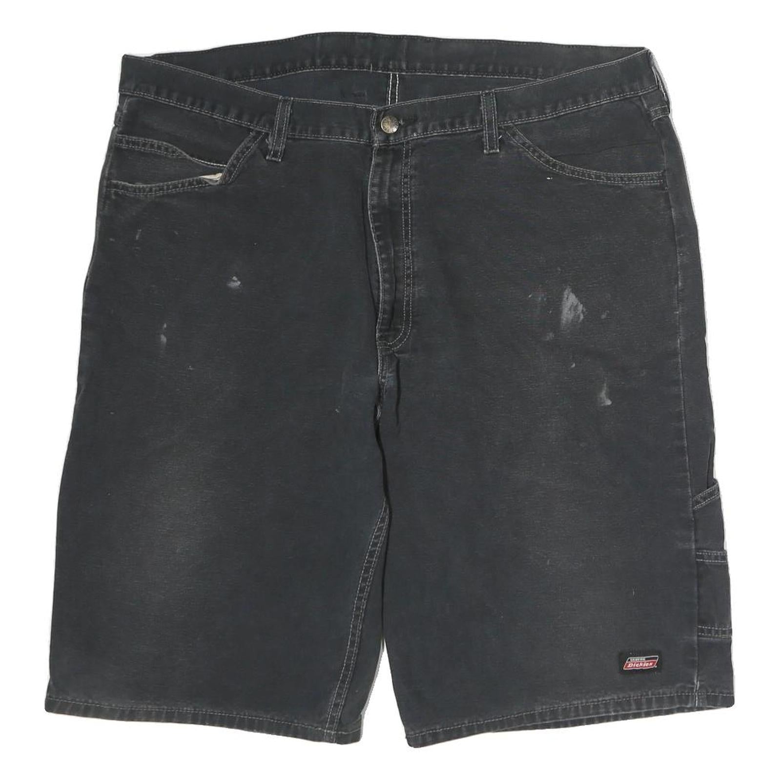 DICKIES Mens Black Cotton Casual Shorts L W40 Workwear Pockets Refurbished - N/A refurbished available on Cerqular