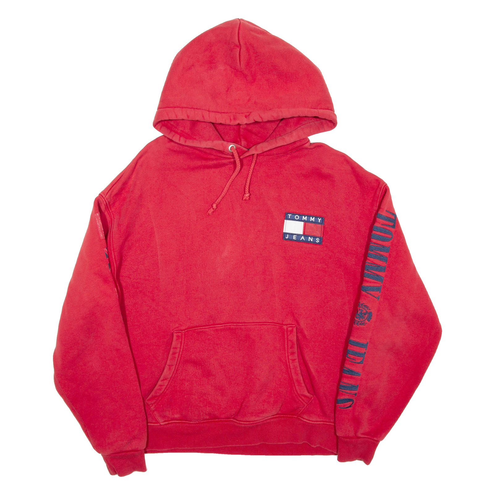 TOMMY HILFIGER Mens Red Hoodie XS Refurbished - N/A refurbished available on Cerqular
