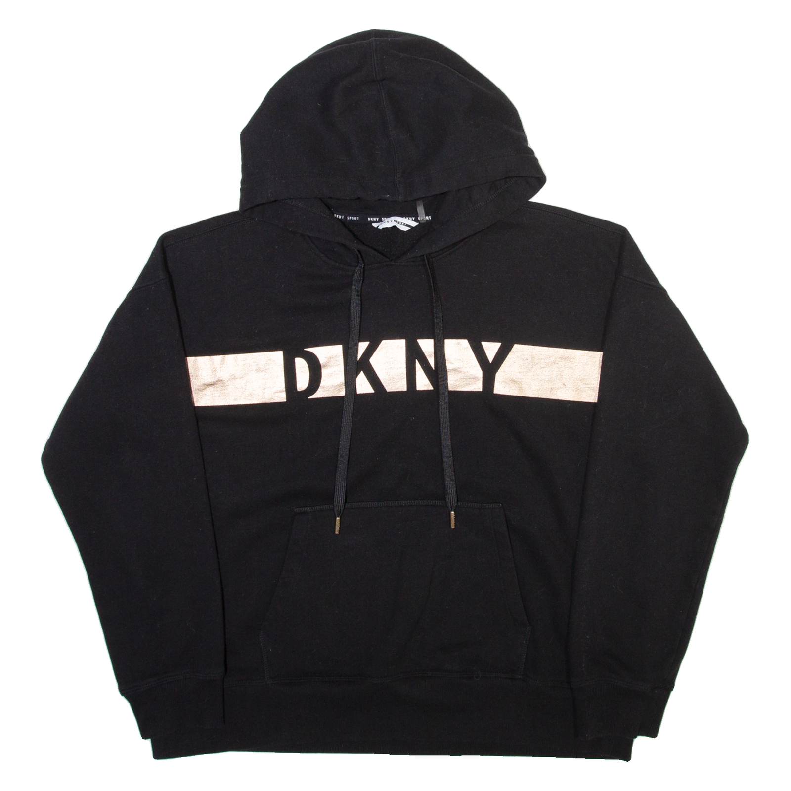 DKNY Womens Black Hoodie L Refurbished - N/A refurbished available on Cerqular