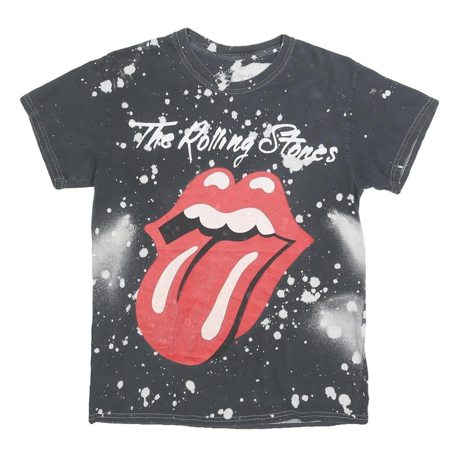 THE ROLLING STONES Mens Black Graphic T-Shirt S Short Sleeve Crew Neck Band Refurbished - N/A refurbished available on Cerqular