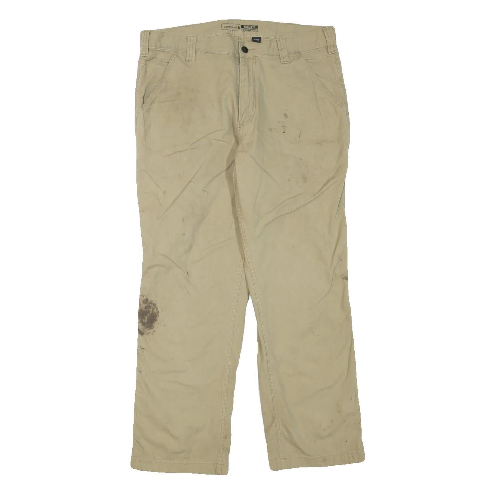 Buy CARHARTT Mens Regular Fit Beige Cotton Blend Zip Trousers W36 L30 Workwear Heavy Refurbished - $40.29 CARHARTT Mens Regular Fit Beige Cotton Blend Zip Trousers W36 L30 Workwear Heavy Refurbished - N/A refurbished available on Cerqular