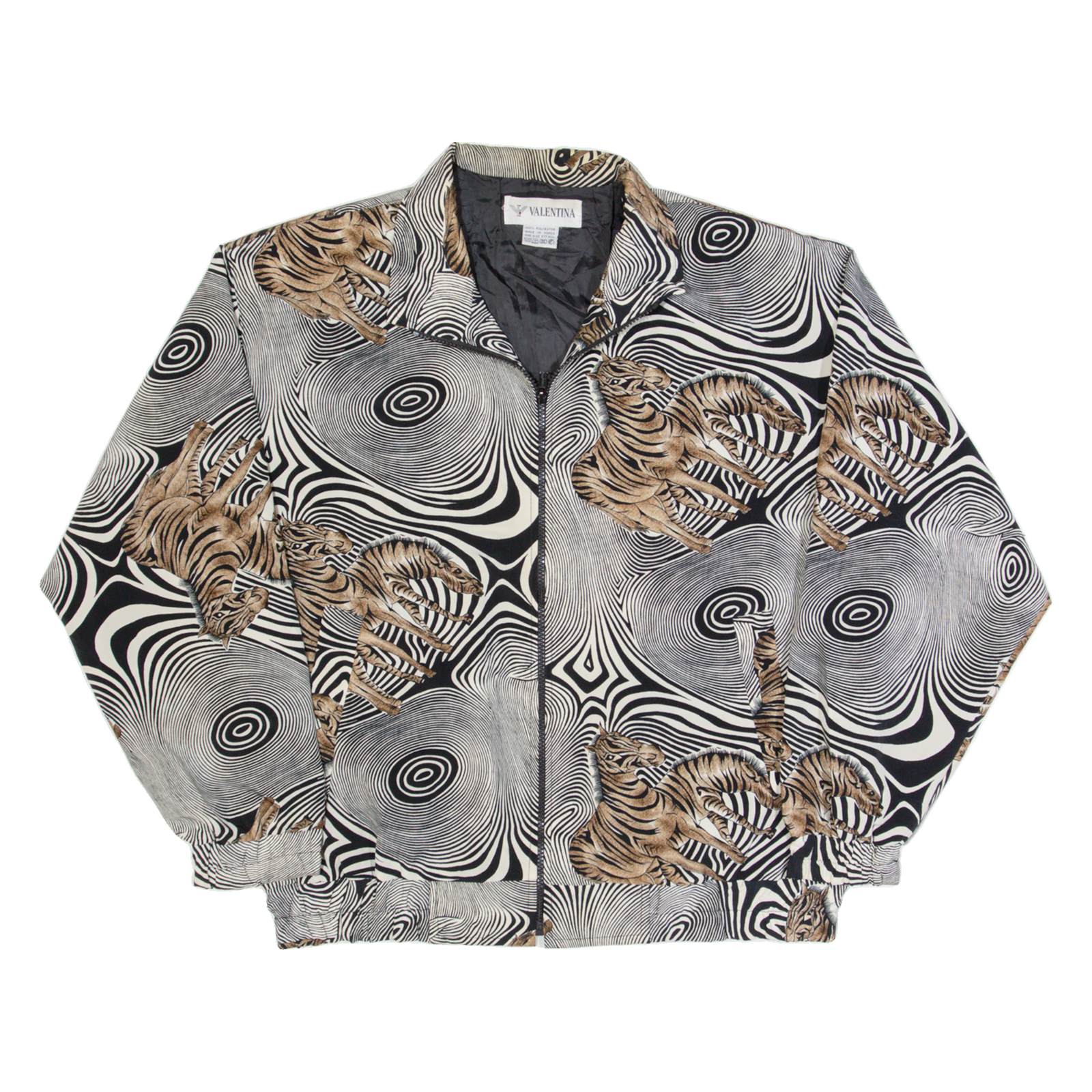 VALENTINA Womens Shell Jacket Black 90s ONE SIZE Refurbished - N/A refurbished available on Cerqular