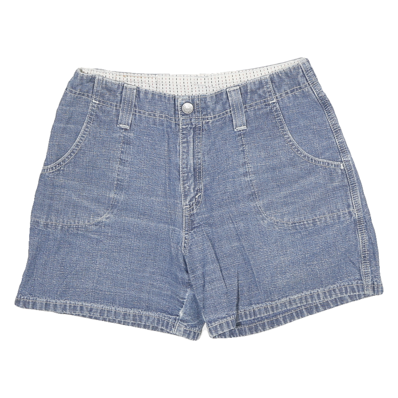 LEVI'S Womens Denim Blue Casual Shorts L W28 Cotton Blend Comfortable Fit Refurbished - N/A refurbished available on Cerqular