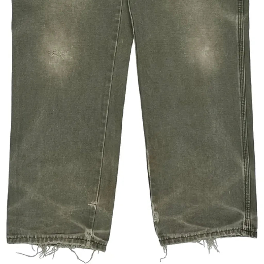 Dickies Carpenter Trousers - 36W 27L Green Cotton Refurbished - Thrifted (note: this is a term often used to describe second- refurbished available on Cerqular