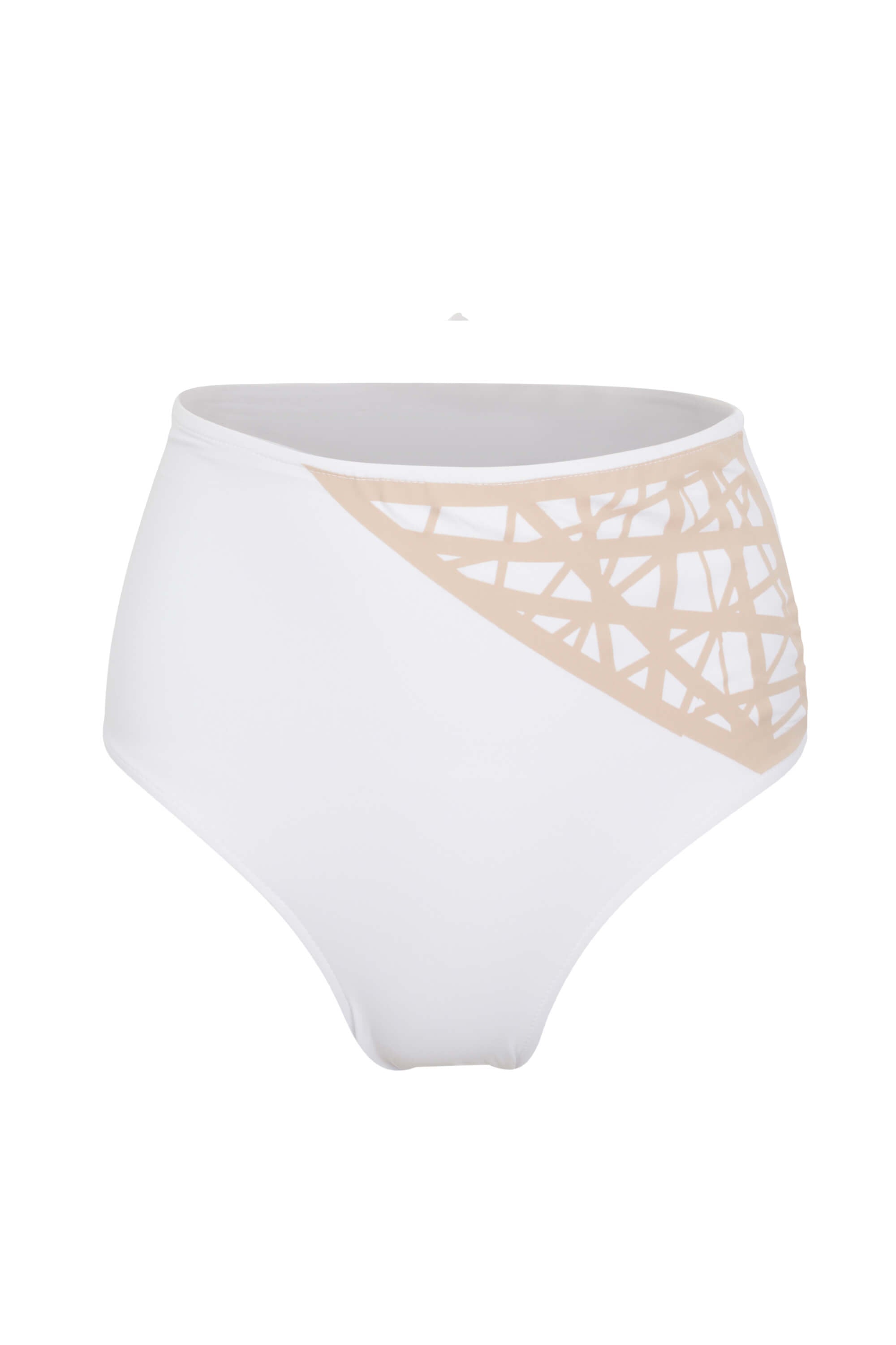 Lillian Full Coverage Bikini Bottom White | Size: Large Refurbished - Sauipe Swim refurbished available on Cerqular
