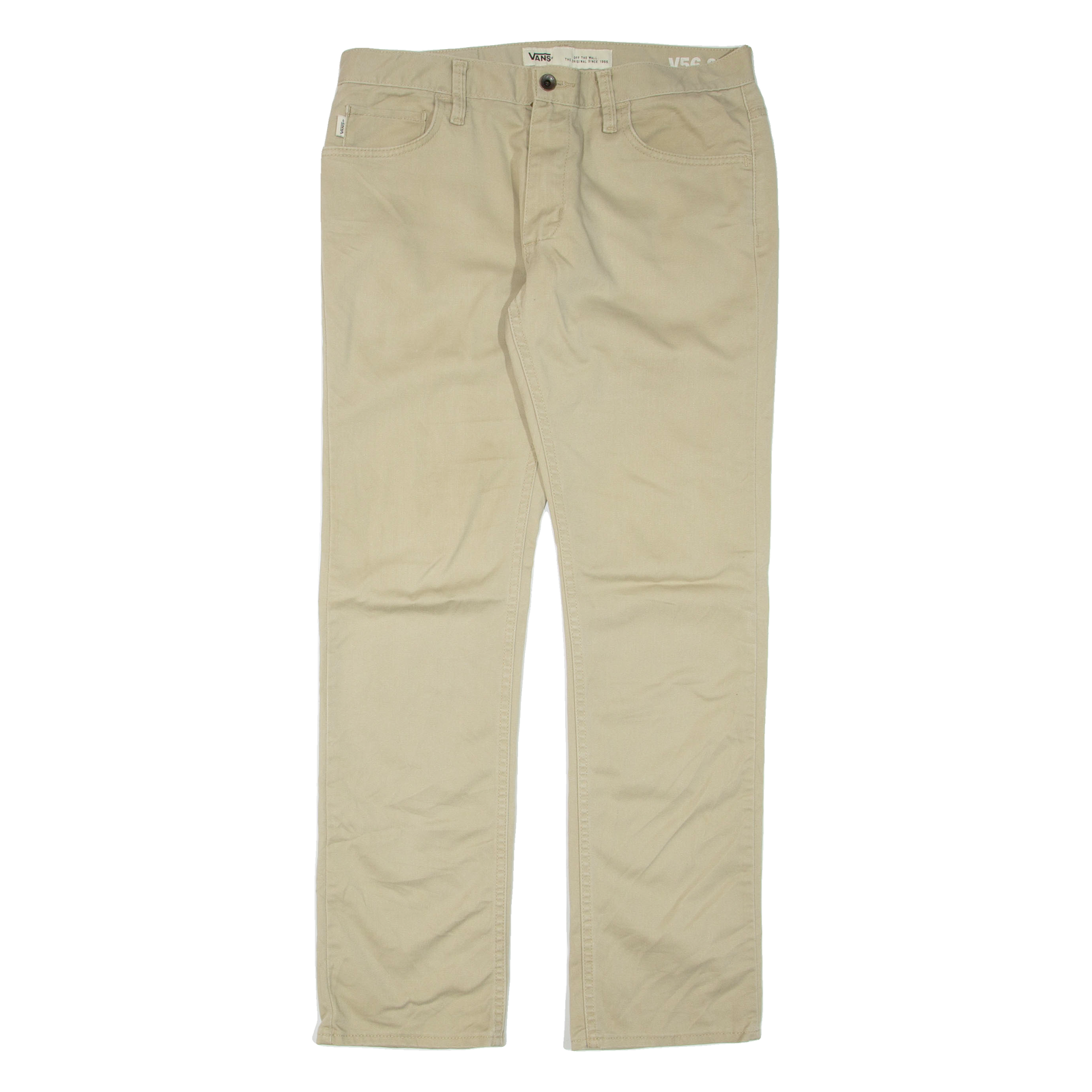VANS Womens Trousers Beige Regular Straight W32 L32 Refurbished - N/A refurbished available on Cerqular