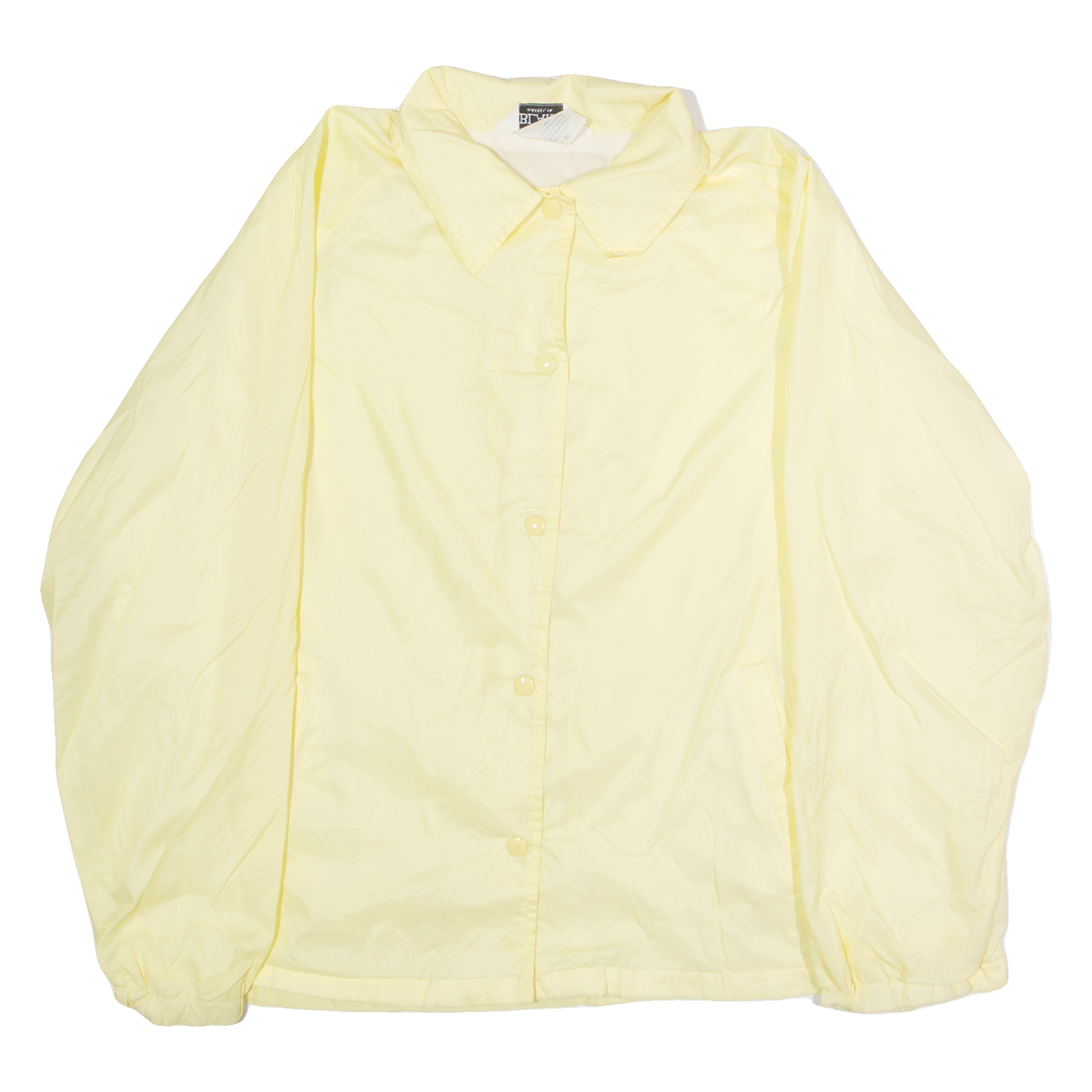 BLAIR Womens Coach Jacket Yellow Nylon 80s XL Refurbished - N/A refurbished available on Cerqular