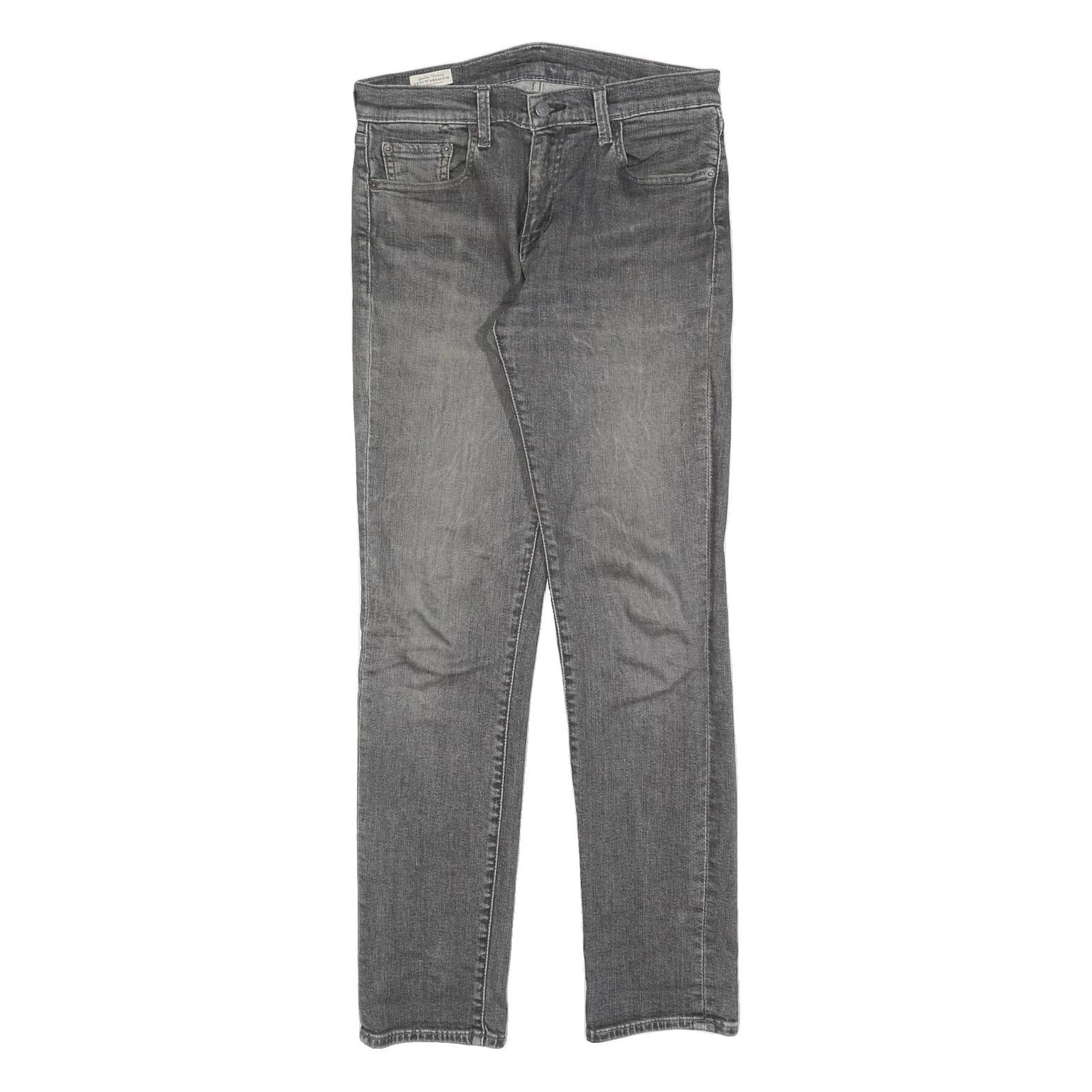 LEVI'S 511 BIG E Mens Jeans Grey Slim Skinny Denim Medium W30 L32 Stretch Cotton Refurbished - N/A refurbished available on Cerqular