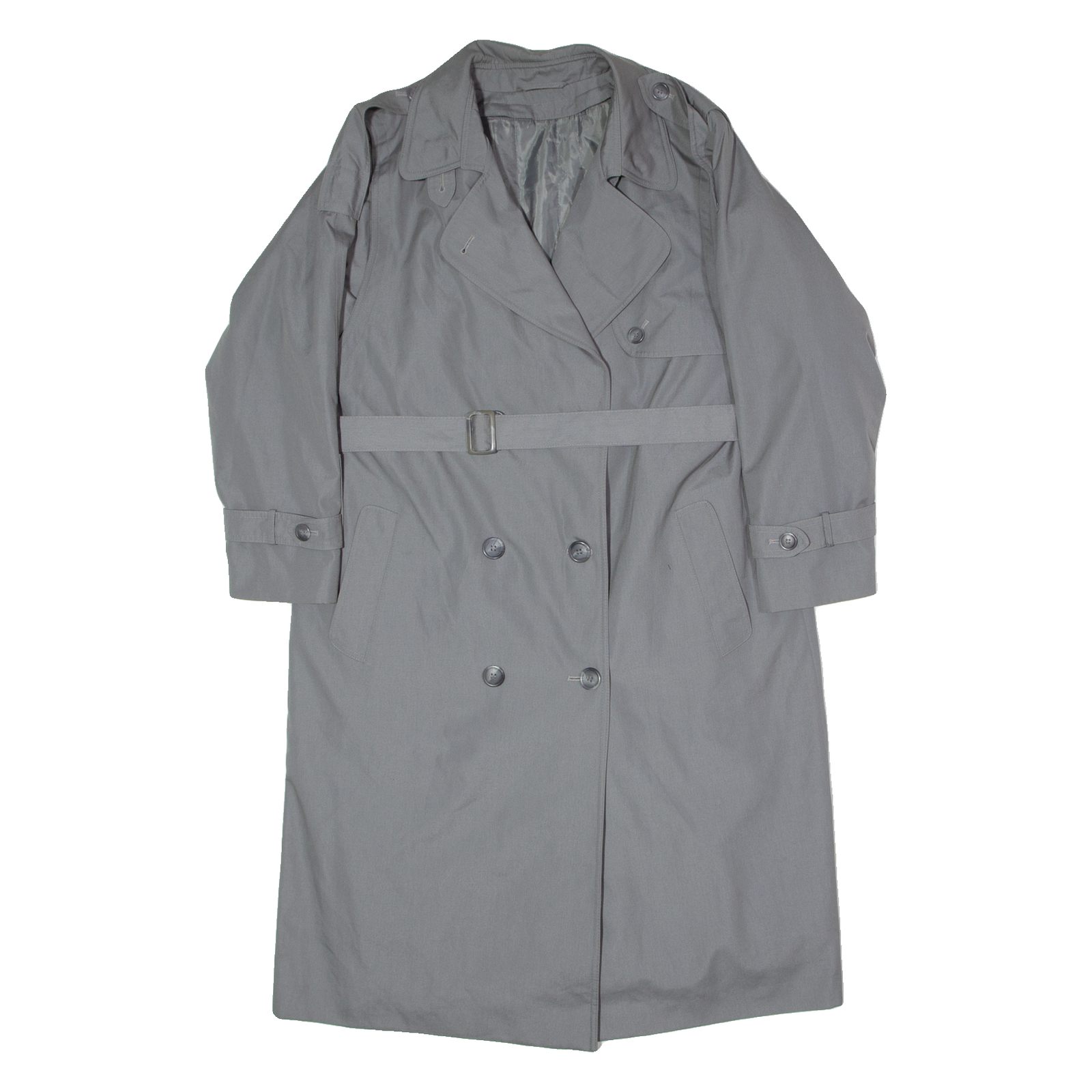 HOUSE OF FRASER Womens Trench Coat Grey 90s UK 8 Refurbished - N/A refurbished available on Cerqular
