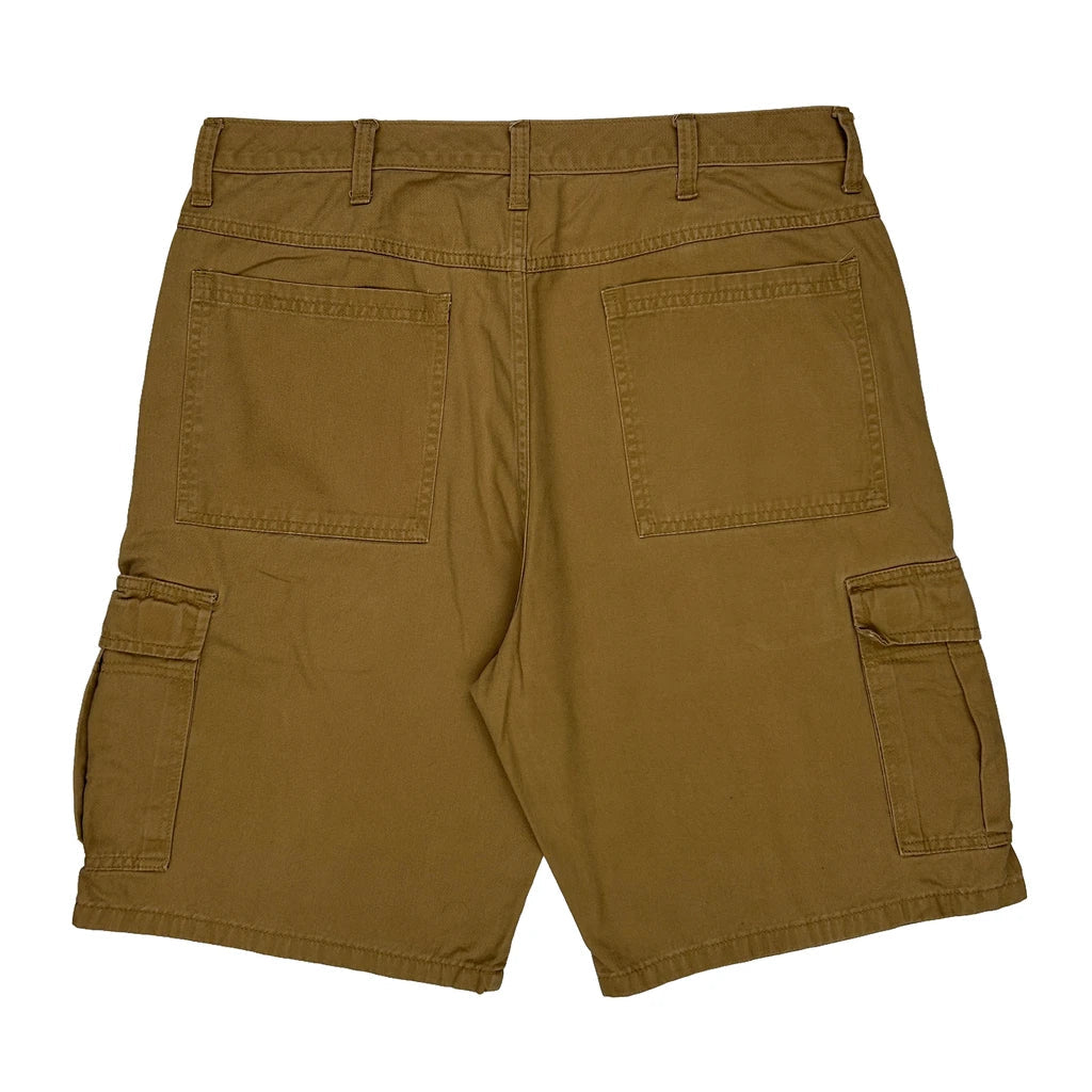 Wrangler Cargo Cargo Shorts - 36W 9L Brown Cotton Refurbished - Thrifted (note: this is a term often used to describe second- refurbished available on Cerqular