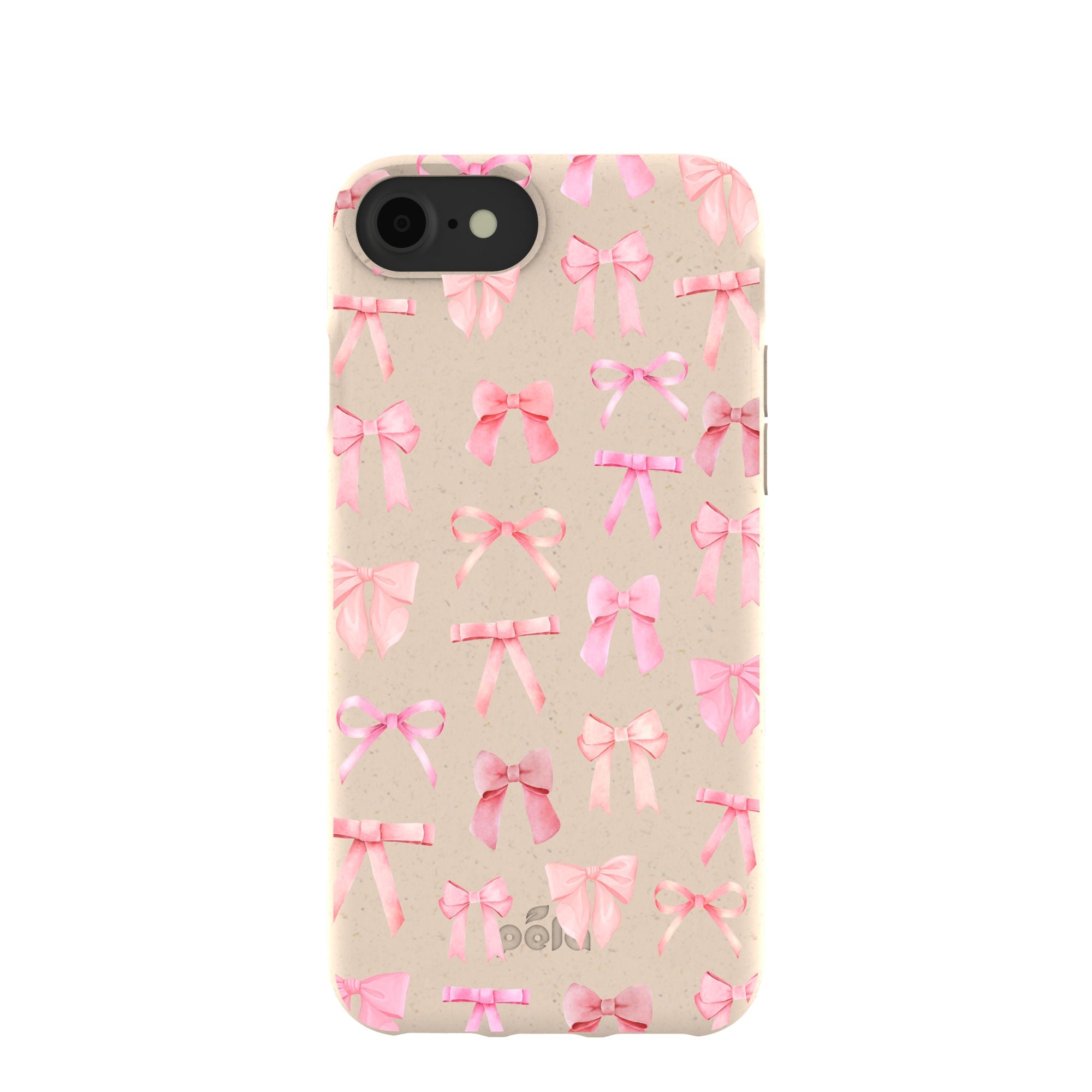 Seashell Rosy Bows iPhone 6/6s/7/8/SE Case Refurbished - Pela Case refurbished available on Cerqular