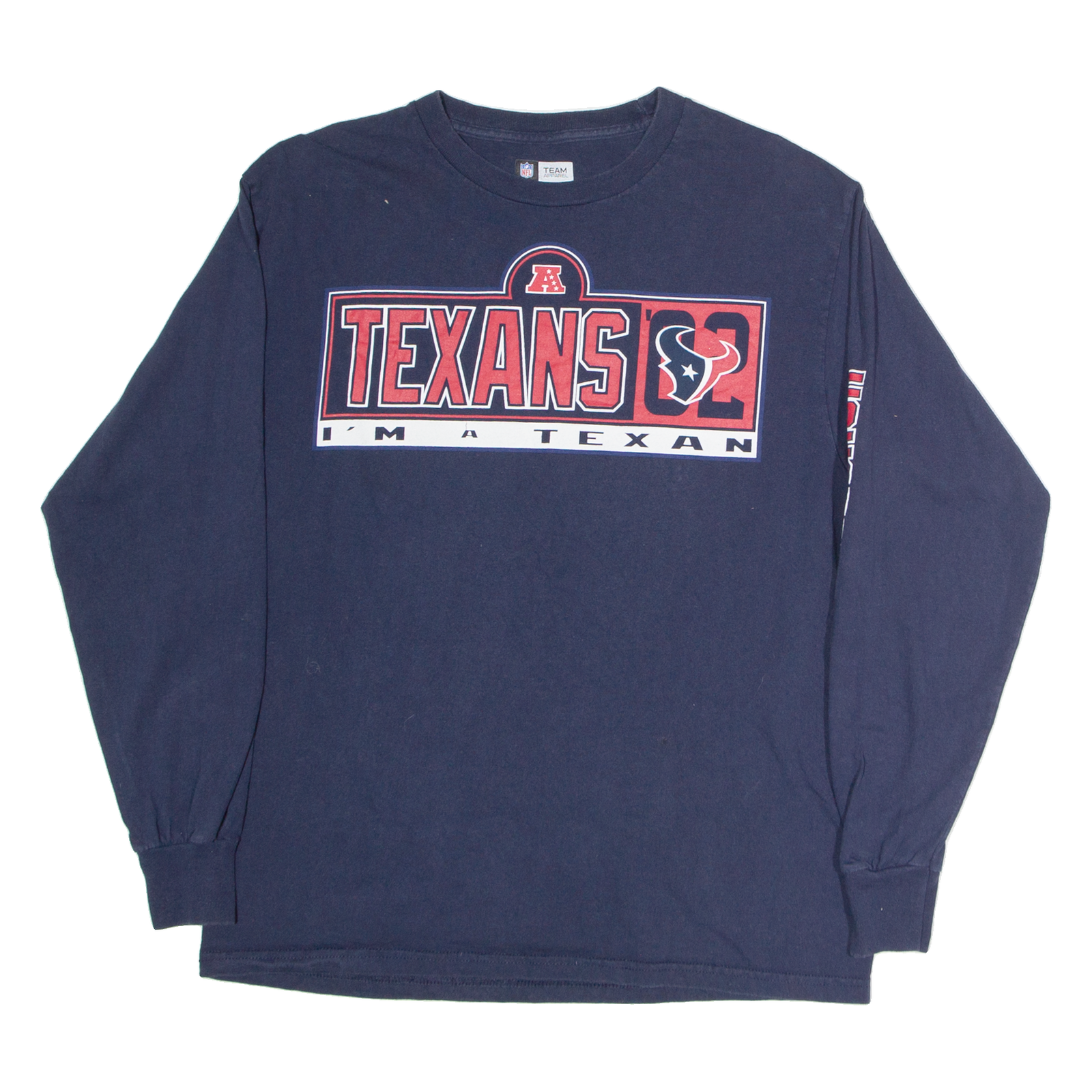 NFL Houston Texans Mens T-Shirt Blue Long Sleeve USA M Refurbished - N/A refurbished available on Cerqular