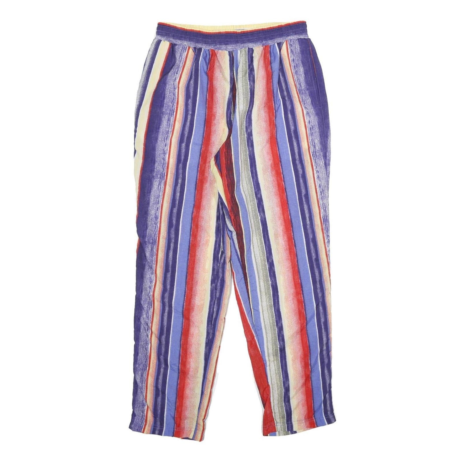 Buy Womens Striped Multi-Coloured Joggers M W28 L32 Relaxed Tapered Polyamide Casual Refurbished - $18.19 Womens Striped Multi-Coloured Joggers M W28 L32 Relaxed Tapered Polyamide Casual Refurbished - N/A refurbished available on Cerqular
