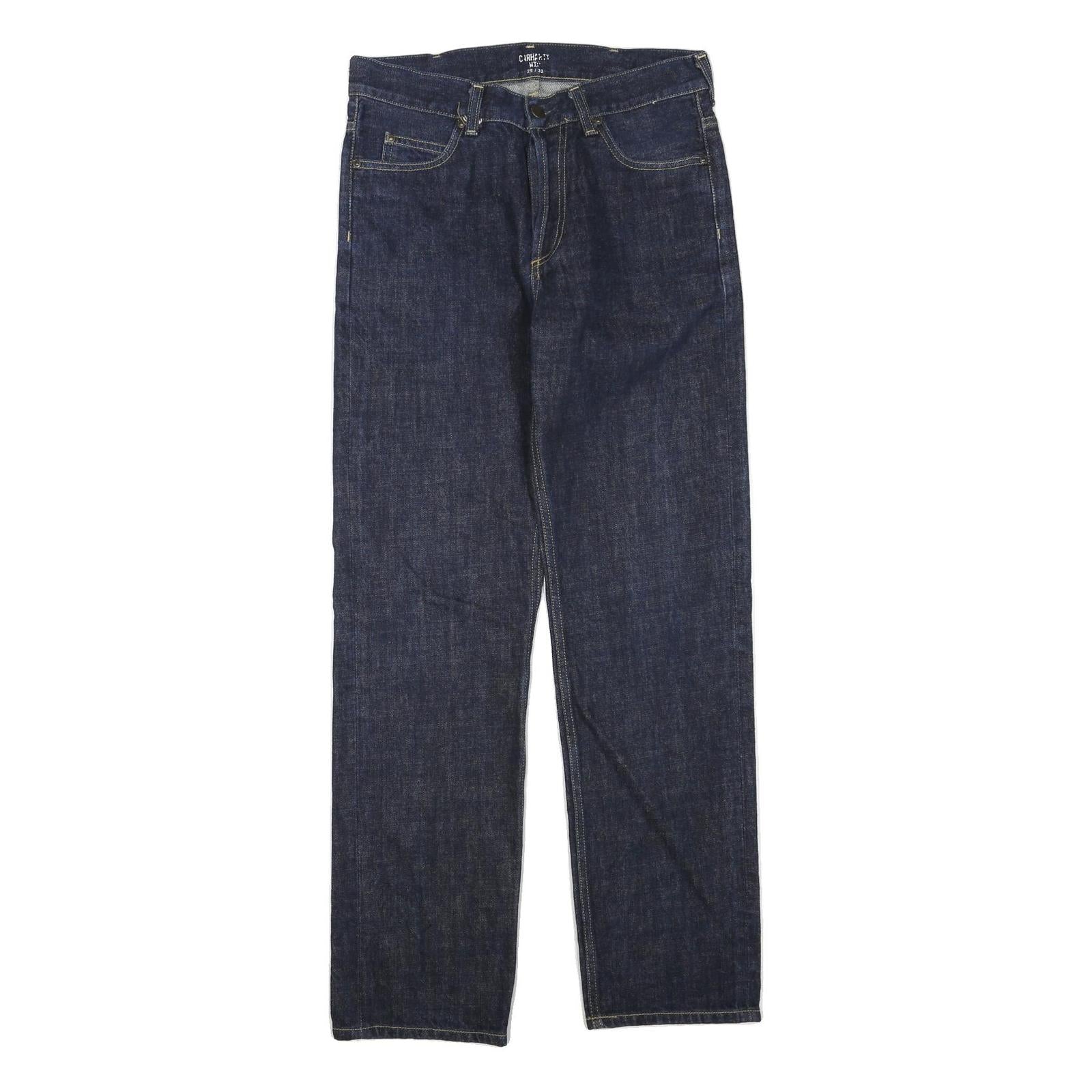 CARHARTT Mens Jeans Blue Regular Straight Denim Raw W28 L32 Durable Workwear Refurbished - N/A refurbished available on Cerqular