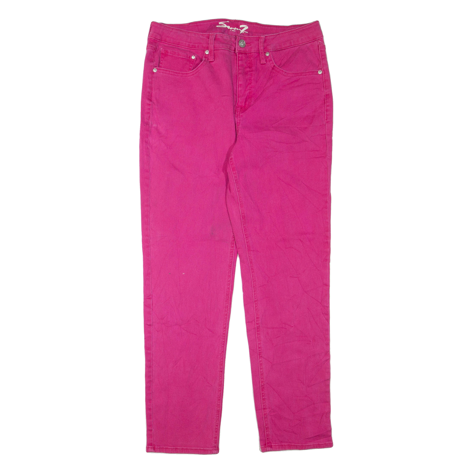 Buy 7 FOR ALL MANKIND Womens Jeans Pink Regular Skinny W32 L28 Refurbished - $36.39 7 FOR ALL MANKIND Womens Jeans Pink Regular Skinny W32 L28 Refurbished - N/A refurbished available on Cerqular