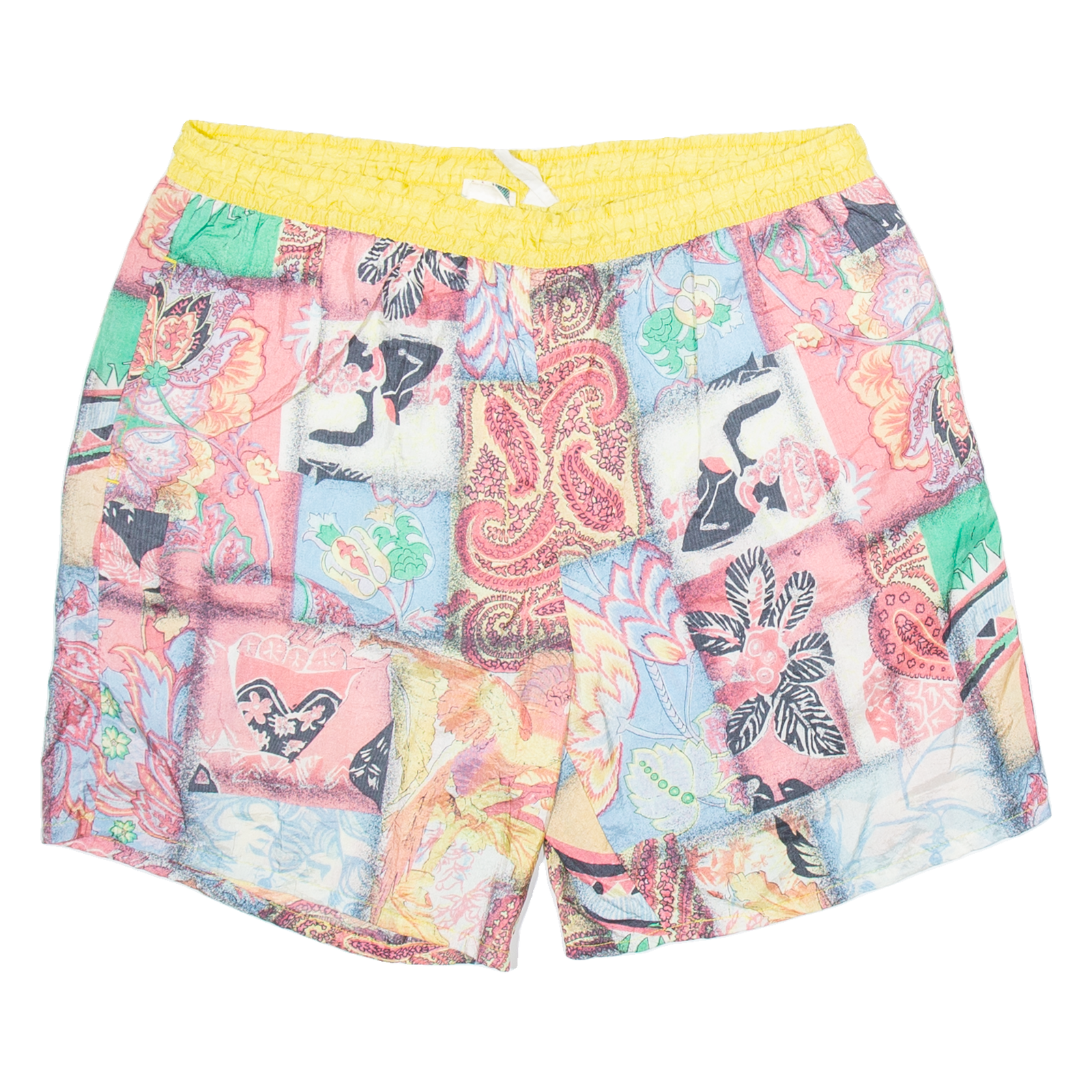 FREE SPORT Womens Swimming Shorts Pink Relaxed Crazy Pattern L W36 Refurbished - N/A refurbished available on Cerqular