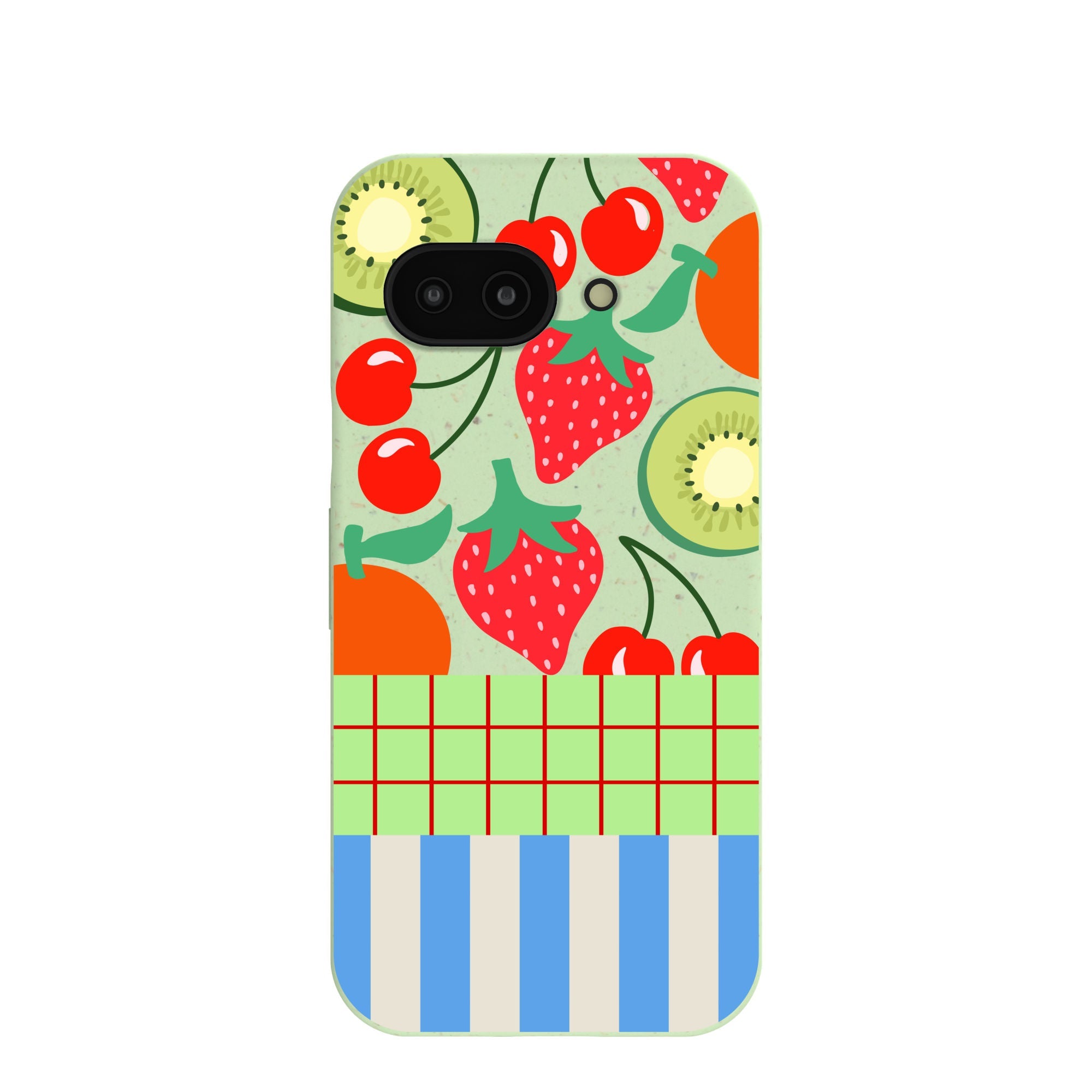 Sage Green Fresh Picnic Google Pixel 9a Case Refurbished - Pela Case refurbished available on Cerqular