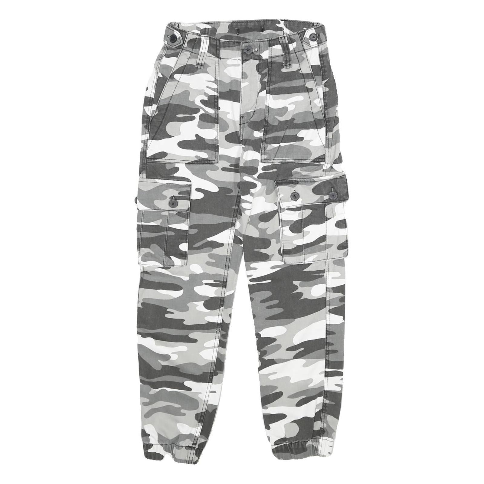 Buy Womens Cotton Blend Grey Camouflage Regular Fit Tapered Leg Trousers W24 L25 Refurbished - $23.39 Womens Cotton Blend Grey Camouflage Regular Fit Tapered Leg Trousers W24 L25 Refurbished - N/A refurbished available on Cerqular