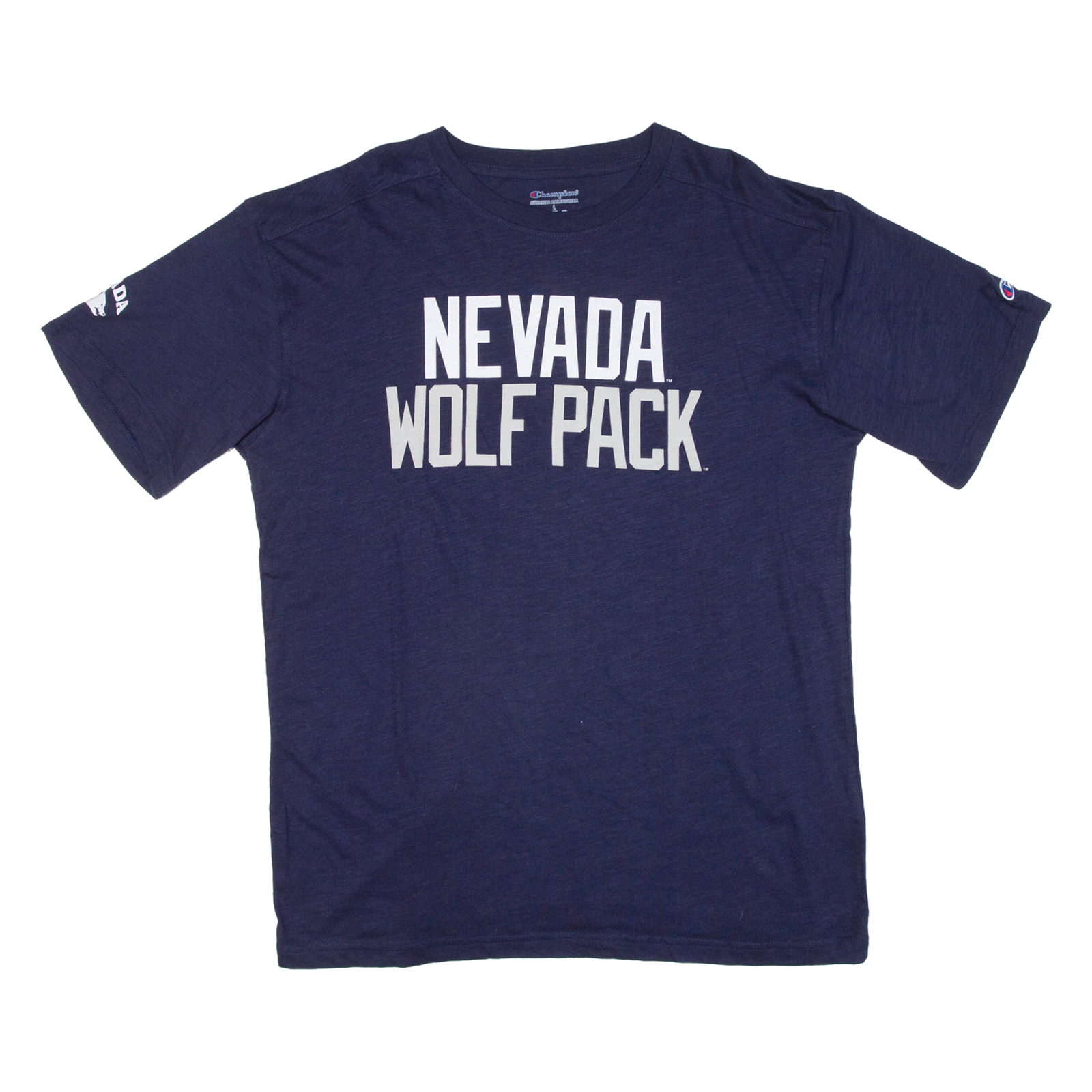 CHAMPION Nevada Wolfpack Mens T-Shirt Blue USA L Refurbished - N/A refurbished available on Cerqular