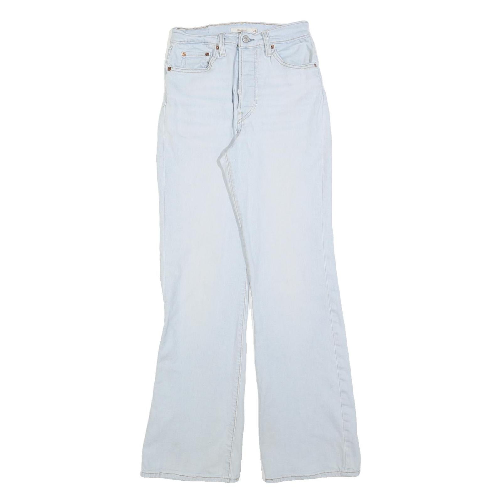 LEVI'S Womens Jeans Blue Regular Straight Denim Light W28 L32 Classic Cotton Refurbished - N/A refurbished available on Cerqular