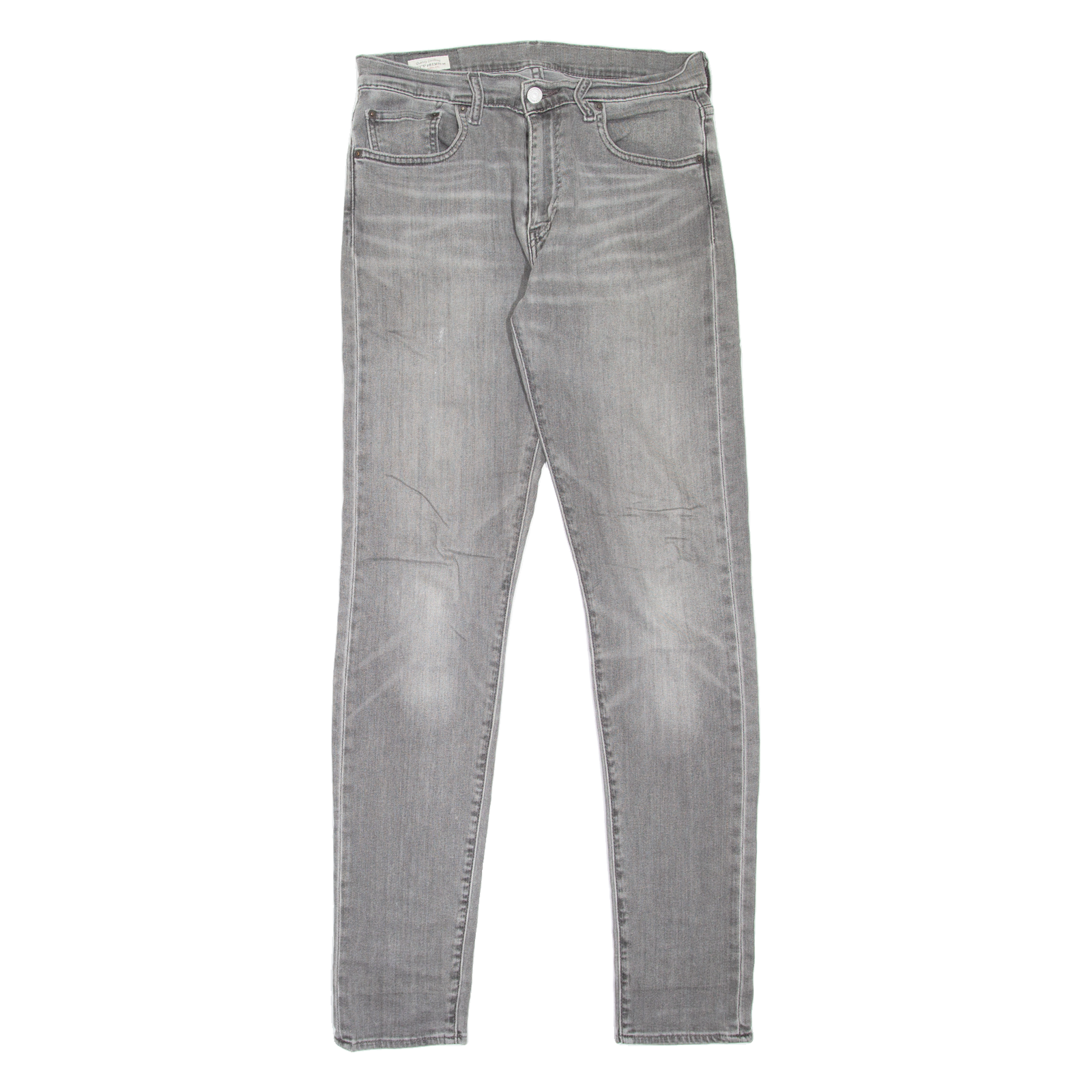 LEVI'S 512 BIG E Jeans Mens Grey Slim Tapered Stone Wash W30 L32 Refurbished - N/A refurbished available on Cerqular