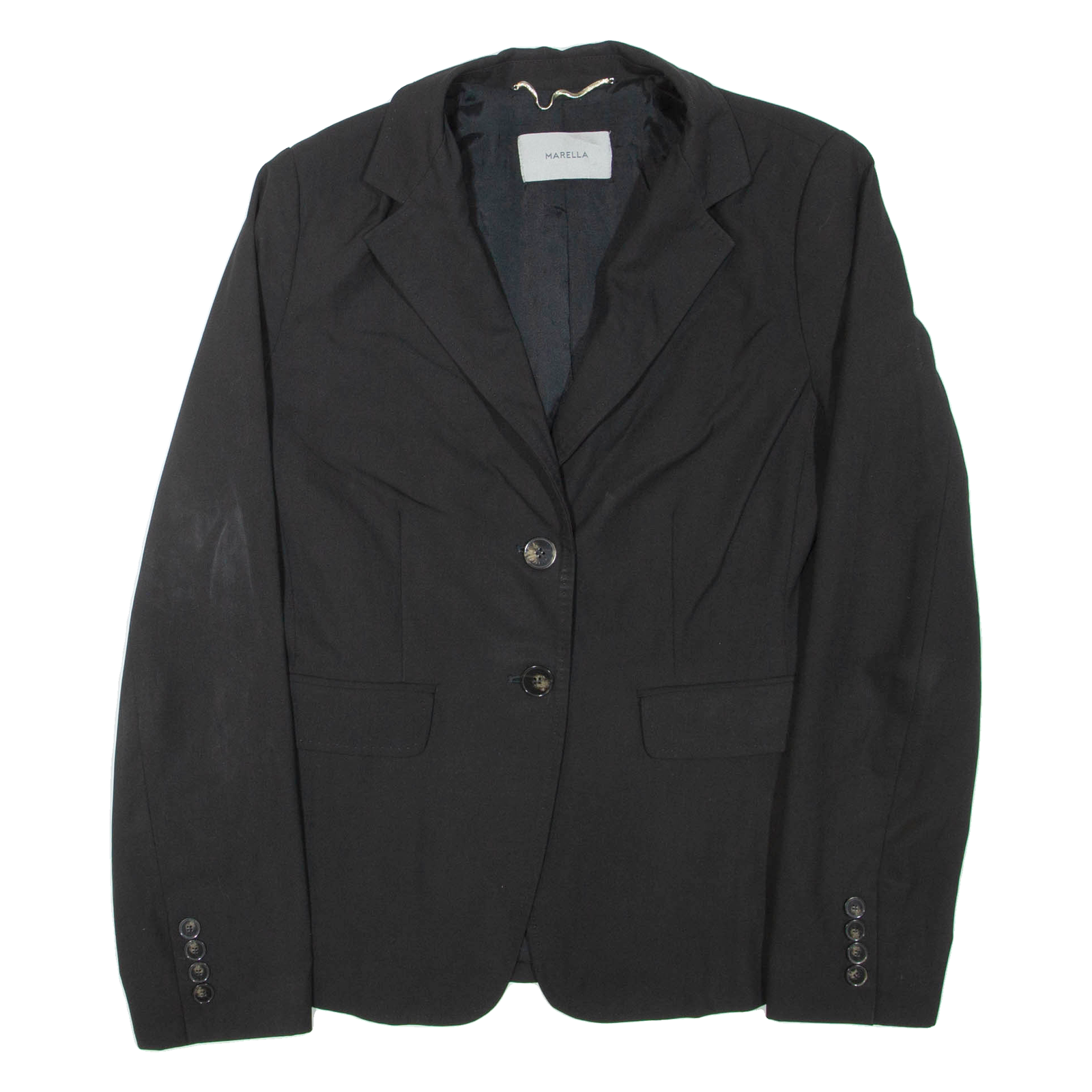MARELLA Womens Blazer Jacket Black UK 14 Refurbished - N/A refurbished available on Cerqular