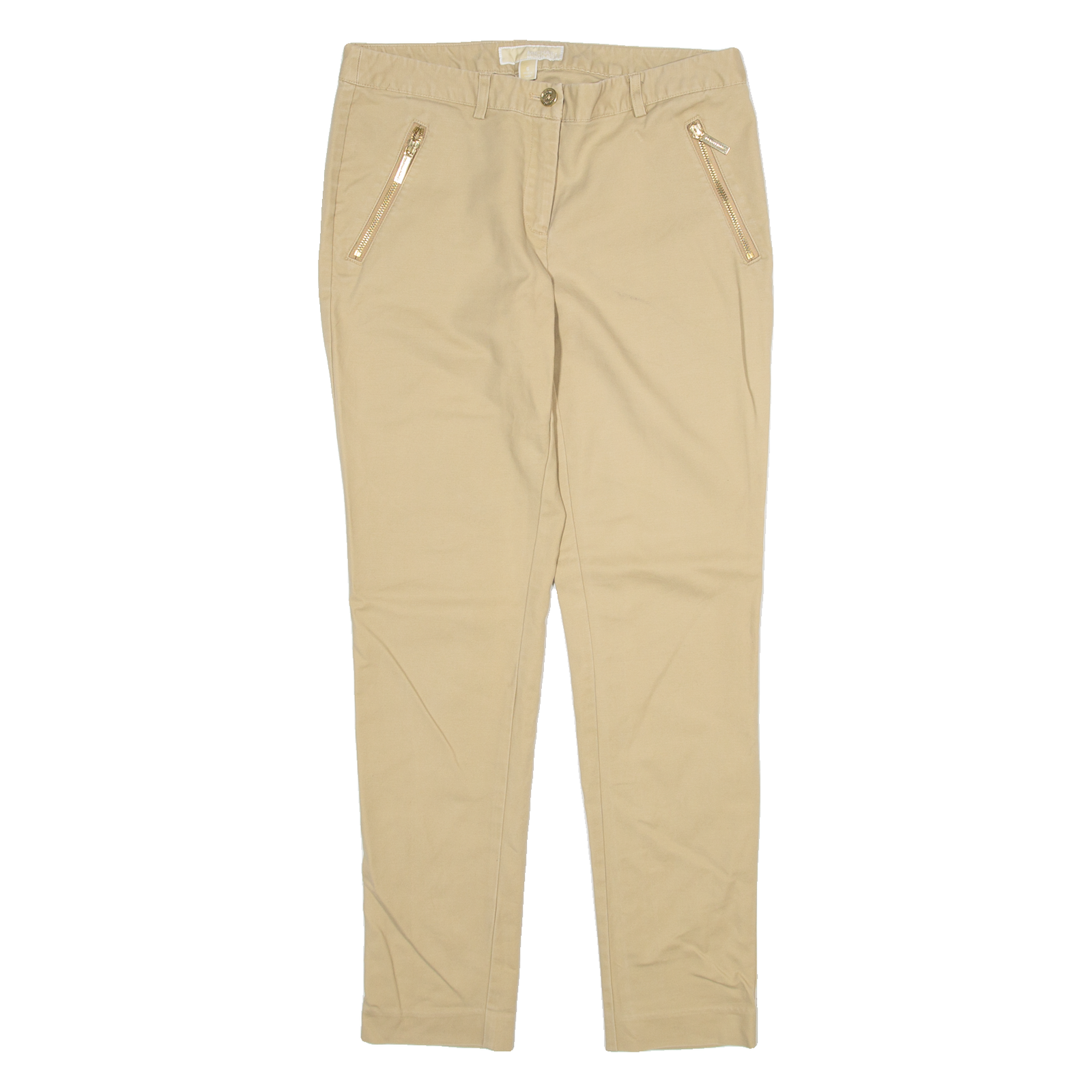 MICHAEL KORS Womens Trousers Beige Slim Skinny W30 L29 Refurbished - N/A refurbished available on Cerqular