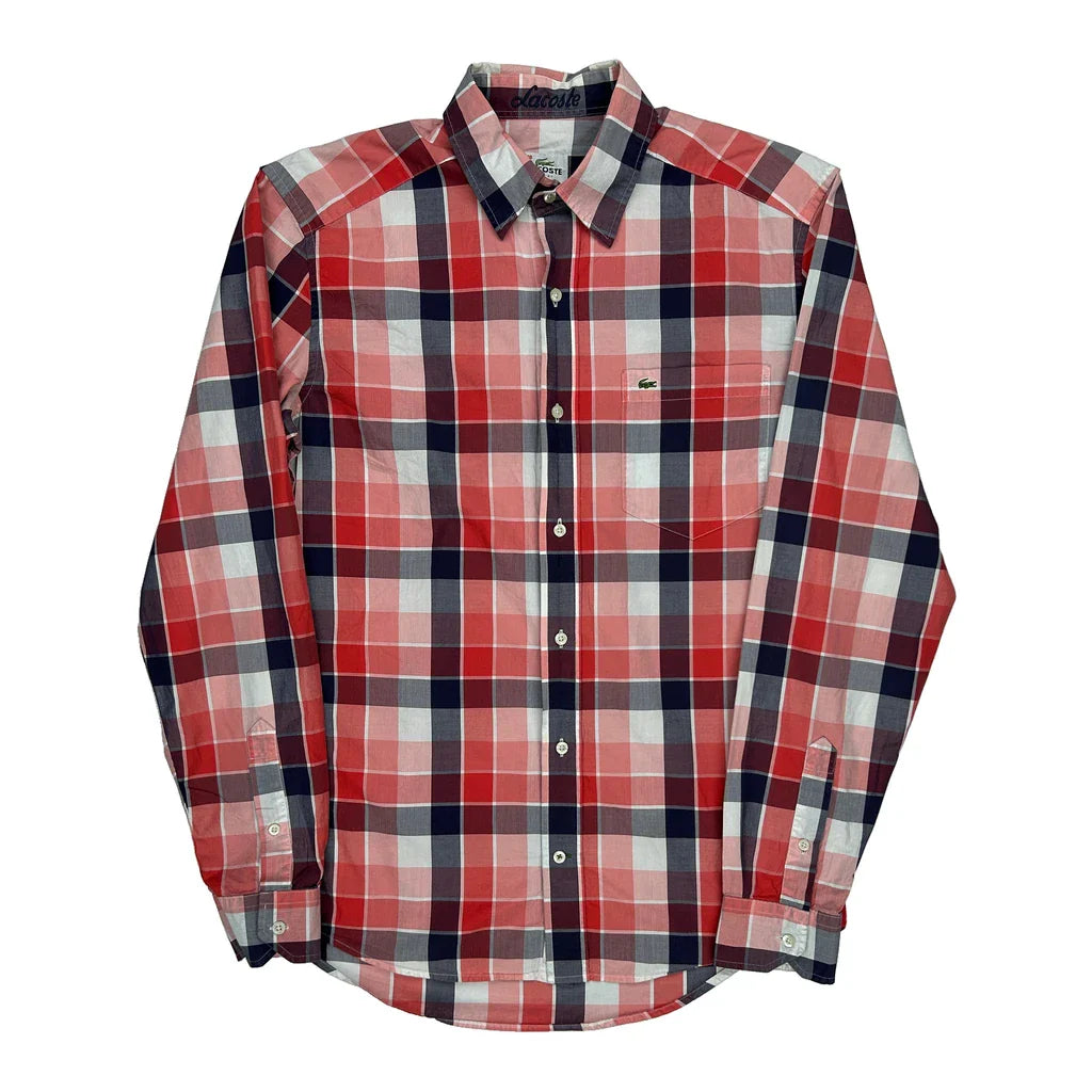 Buy Lacoste Shirt - Small Blue Cotton Refurbished - $36.17 Lacoste Shirt - Small Blue Cotton Refurbished - Thrifted (note: this is a term often used to describe second- refurbished available on Cerqular