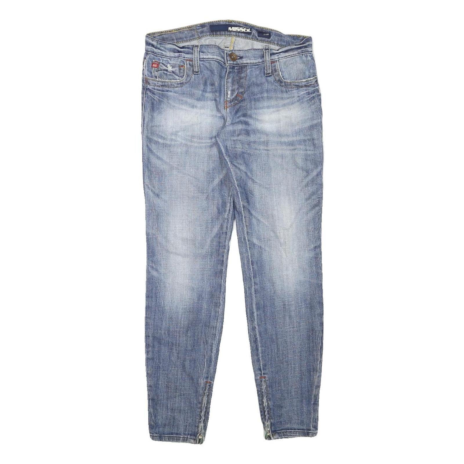 MISS SIXTY Womens Blue Slim Skinny Denim Medium Cotton Blend W30 L29 Zip Jeans Refurbished - N/A refurbished available on Cerqular