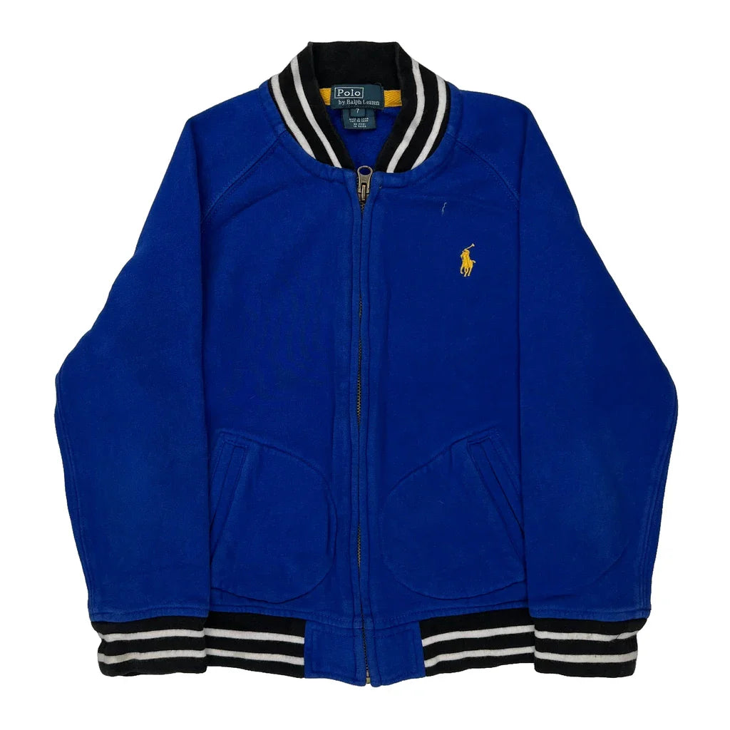 Age 6 Polo By Ralph Lauren Jacket - Small Blue Cotton Refurbished - Thrifted (note: this is a term often used to describe second- refurbished available on Cerqular