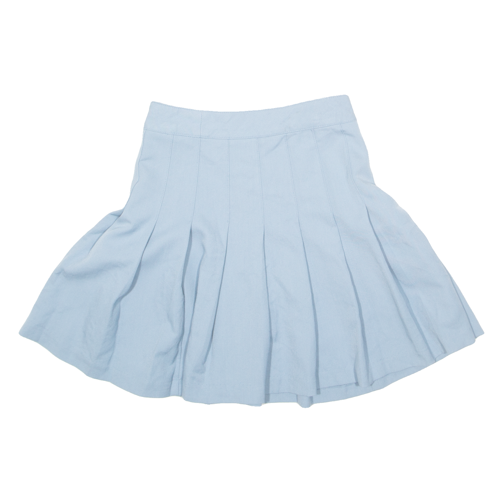 DIVIDED Womens Pleated Skirt Blue Short XS Refurbished - N/A refurbished available on Cerqular