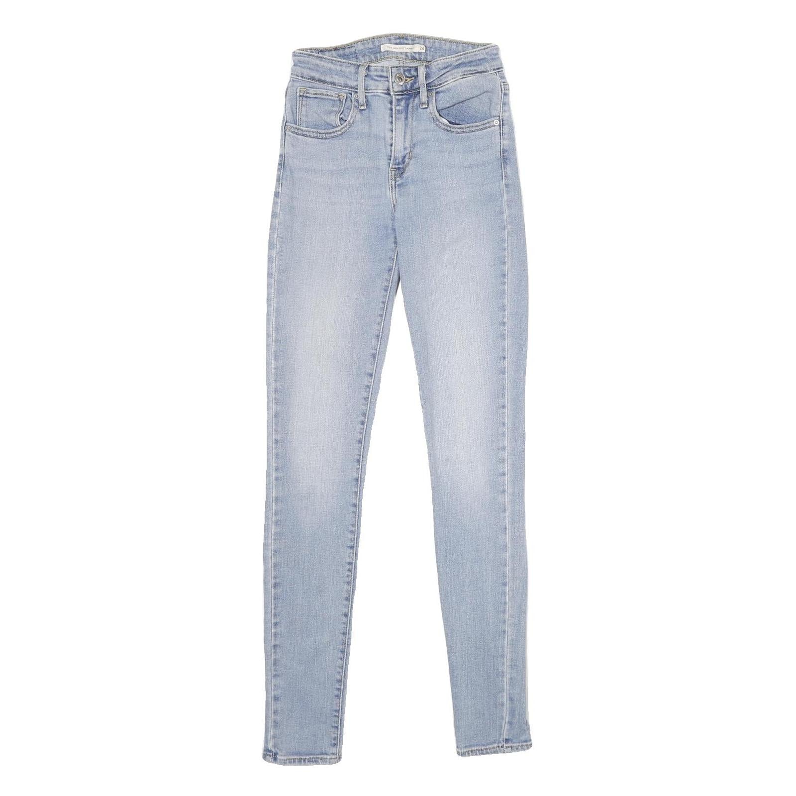 LEVI'S 721 High Rise Skinny Womens Jeans Blue Slim Denim Light W24 L32 Skinny Refurbished - N/A refurbished available on Cerqular