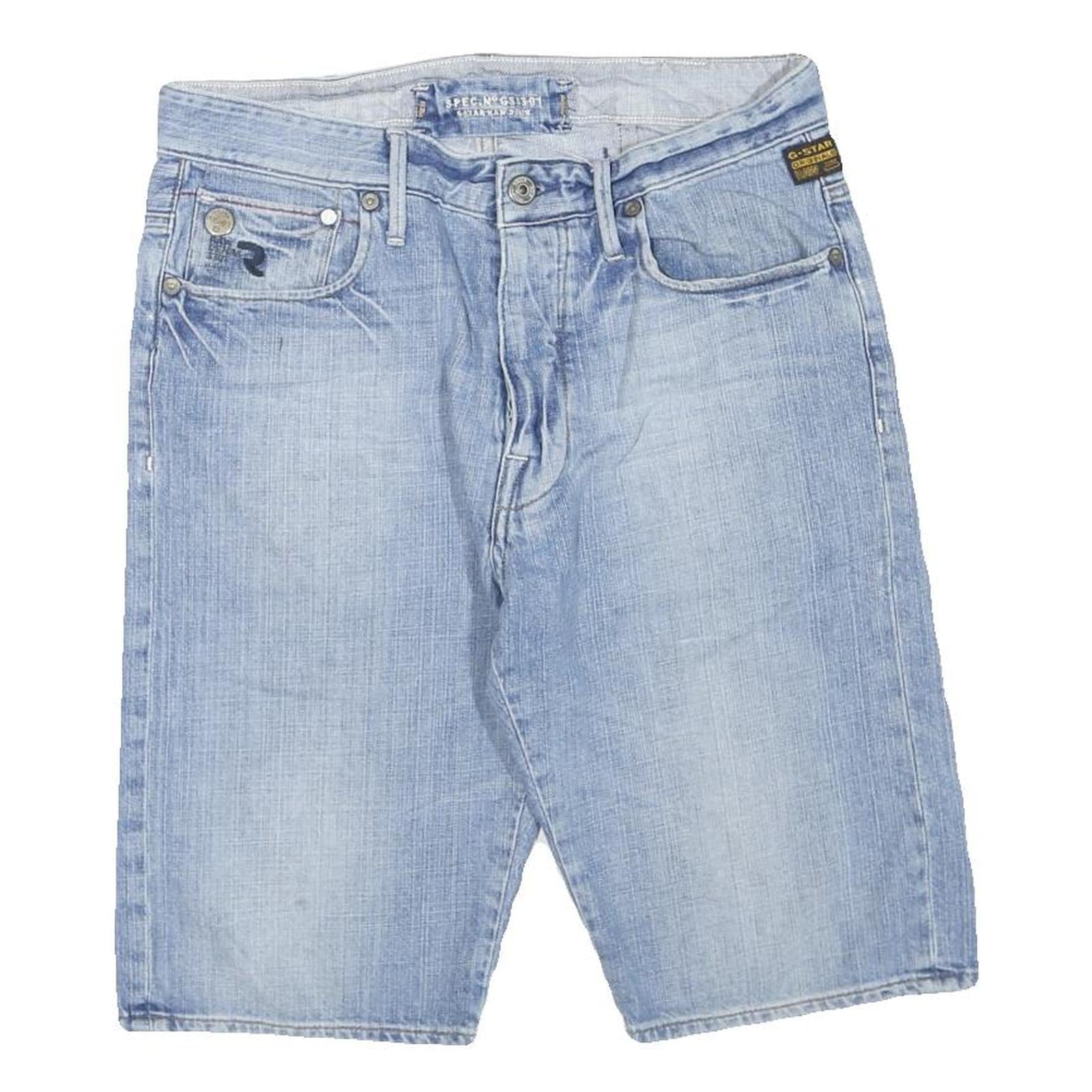 G-STAR Womens Denim Blue Shorts M W32 Casual Cotton Blend 3301 Refurbished - N/A refurbished available on Cerqular