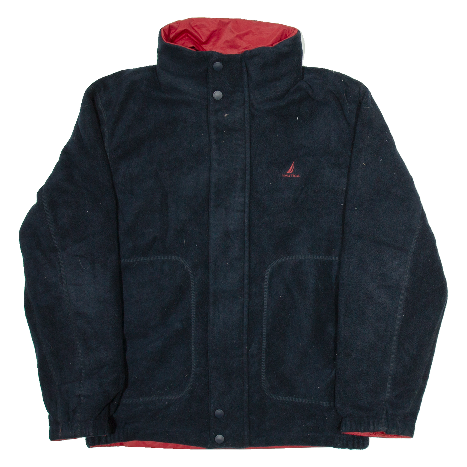 NAUTICA Mens Fleece Jacket Blue  L Refurbished - N/A refurbished available on Cerqular