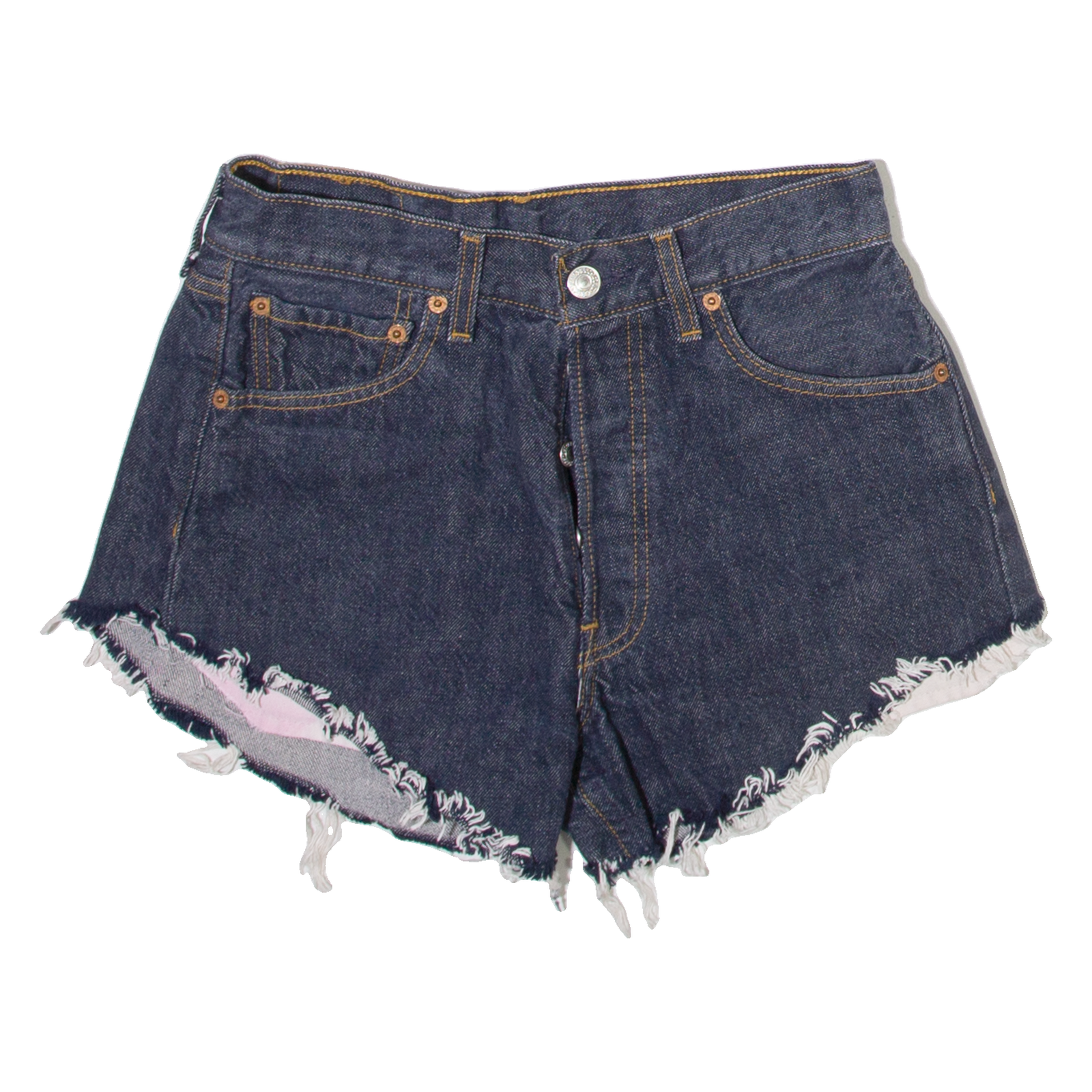 LEVI'S Womens Denim Shorts Blue S W27 Refurbished - N/A refurbished available on Cerqular