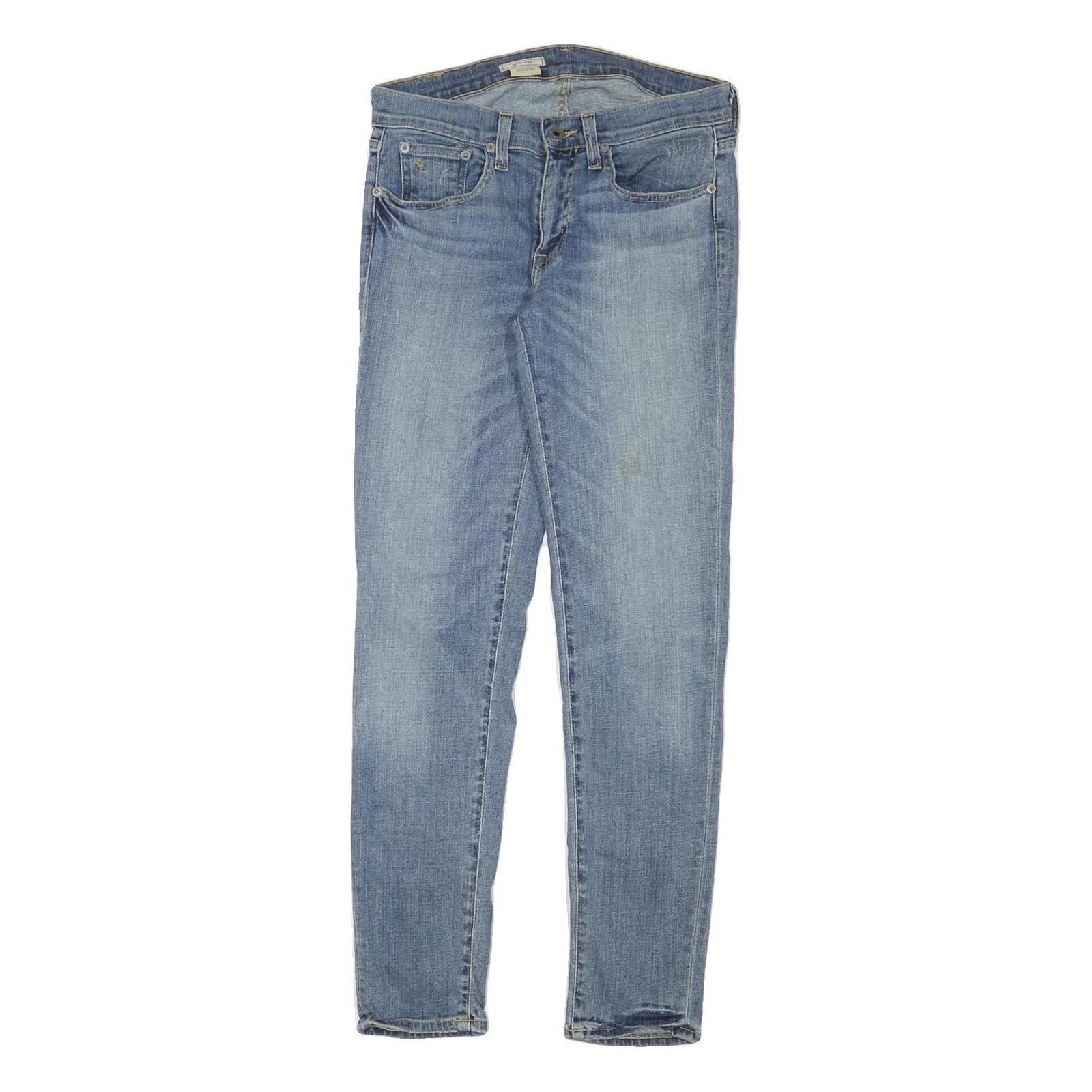 RALPH LAUREN Womens Jeans Blue Slim Skinny Denim Medium W28 L29 Classic Zip Refurbished - N/A refurbished available on Cerqular