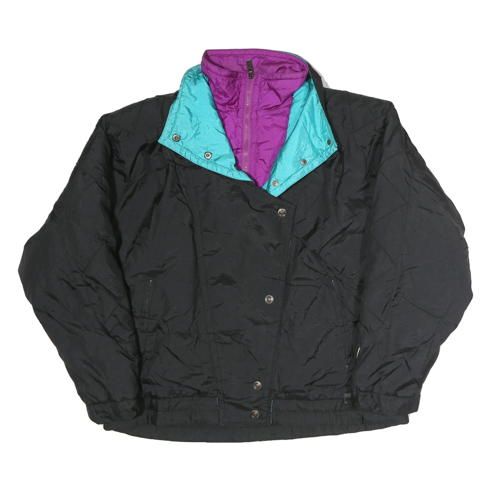 FERA SKIWEAR Womens Black Cotton Ski Jacket M Quilted Zip Closure Refurbished - N/A refurbished available on Cerqular