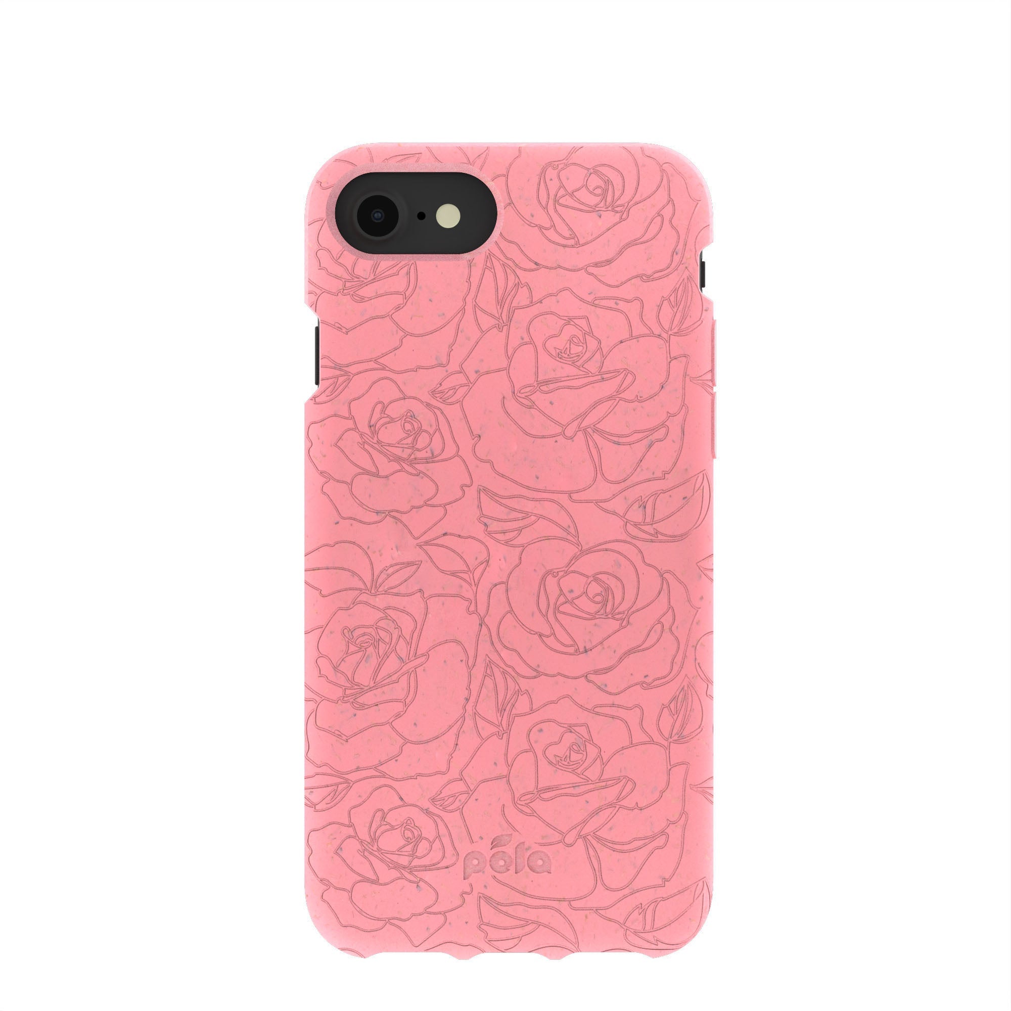 Bubblegum Pink Rosettes iPhone 6/6s/7/8/SE Case Refurbished - Pela Case refurbished available on Cerqular