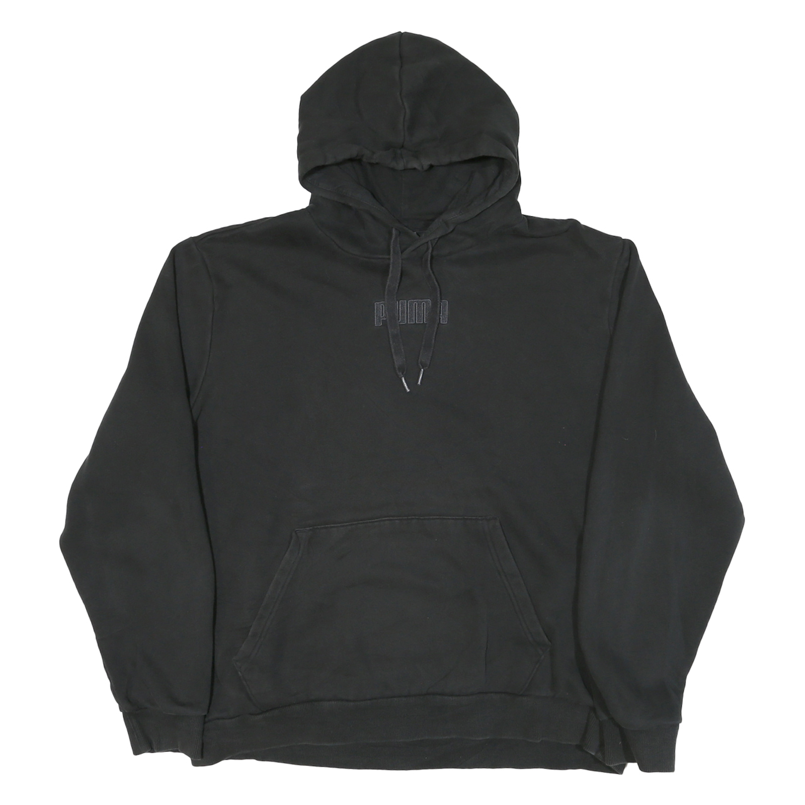 PUMA Mens Black Cotton Blend Pullover Hoodie XL Branded Casualwear Refurbished - N/A refurbished available on Cerqular