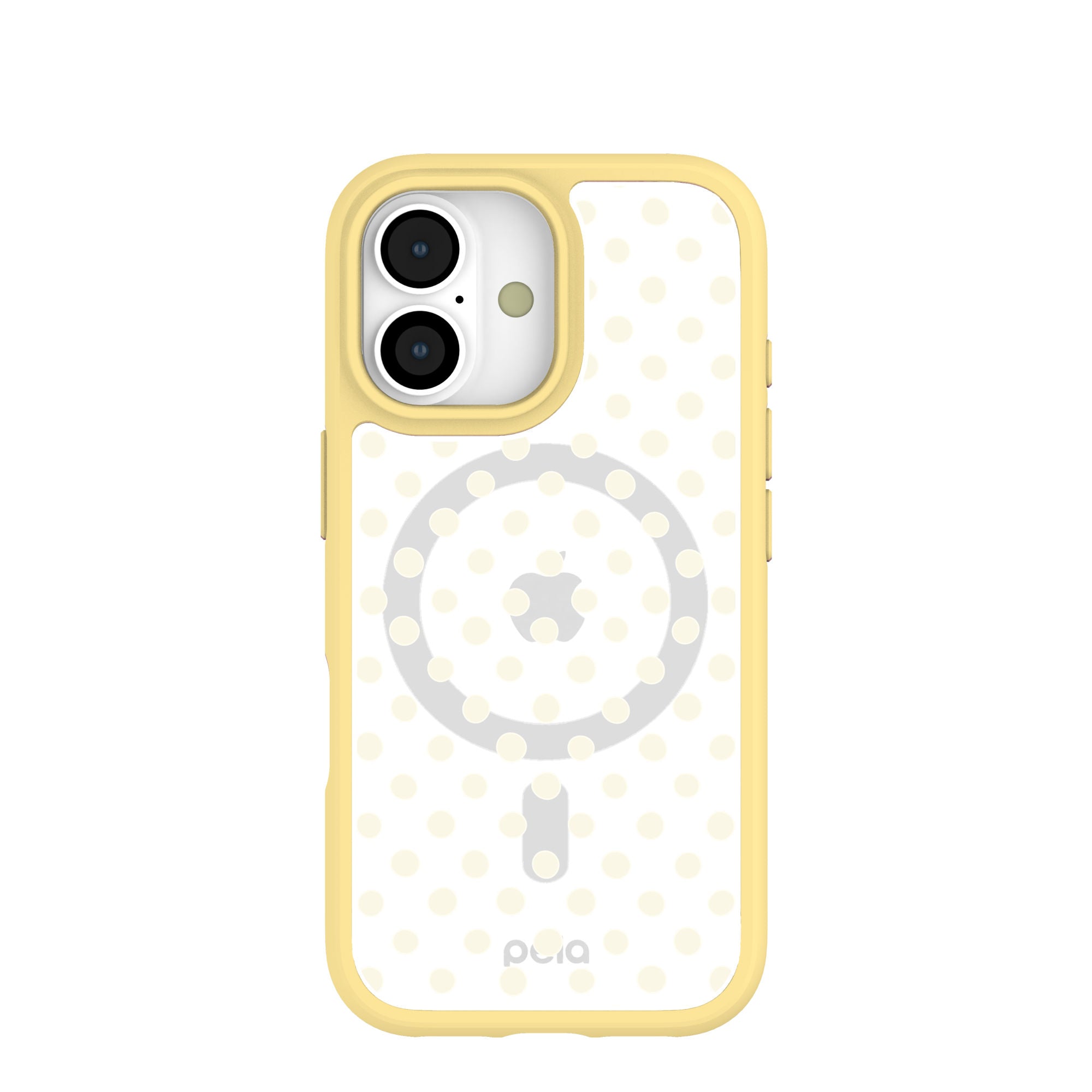 Clear Sugar Dots iPhone 17 Case With Sunbeam Ridge (MagSafe included) Refurbished - Pela Case refurbished available on Cerqular