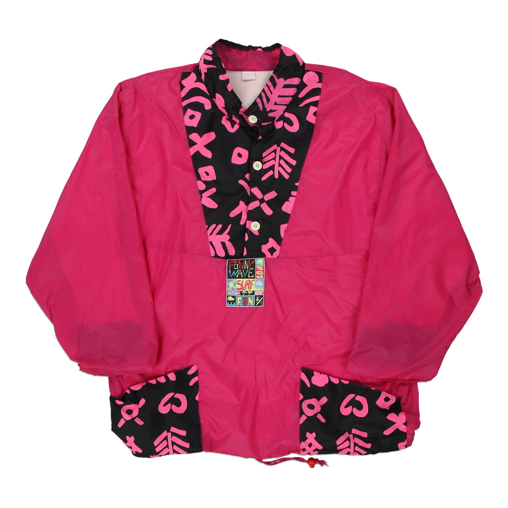 1980s Unbranded Jacket - 2XL Pink Polyester Refurbished - Thrifted (note: this is a term often used to describe second- refurbished available on Cerqular