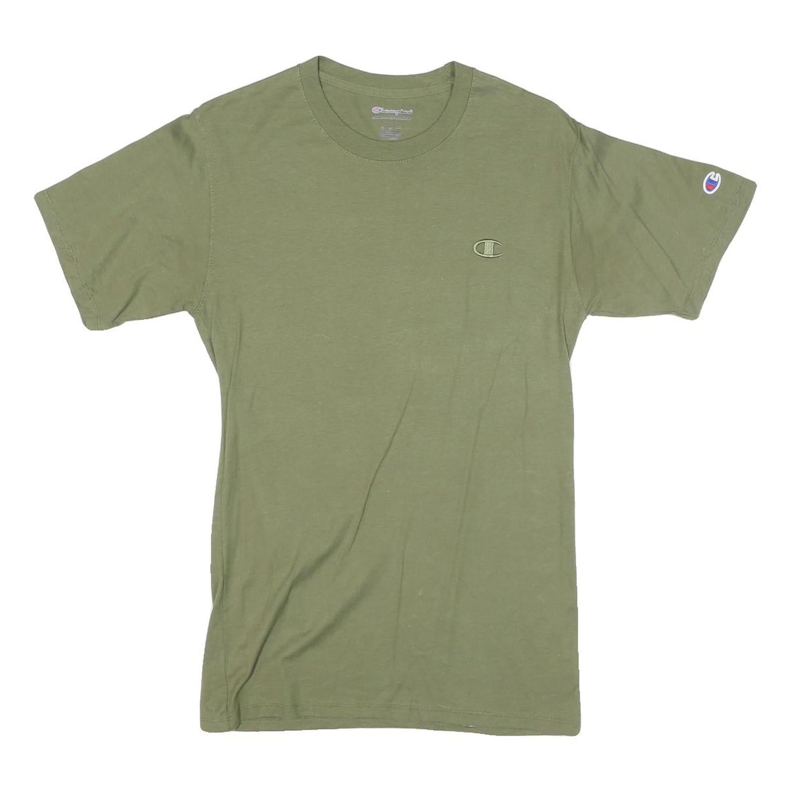 Buy CHAMPION Mens Green Crew Neck Short Sleeve S Cotton Blend T-Shirt Logo Refurbished - $18.19 CHAMPION Mens Green Crew Neck Short Sleeve S Cotton Blend T-Shirt Logo Refurbished - N/A refurbished available on Cerqular