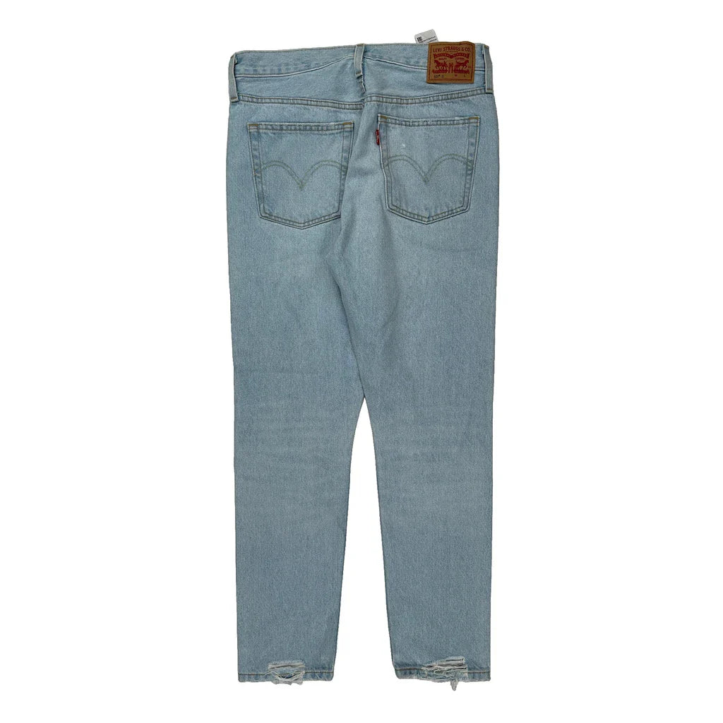 Levis Jeans - 30W UK 10 Light Wash Cotton Refurbished - Thrifted (note: this is a term often used to describe second- refurbished available on Cerqular