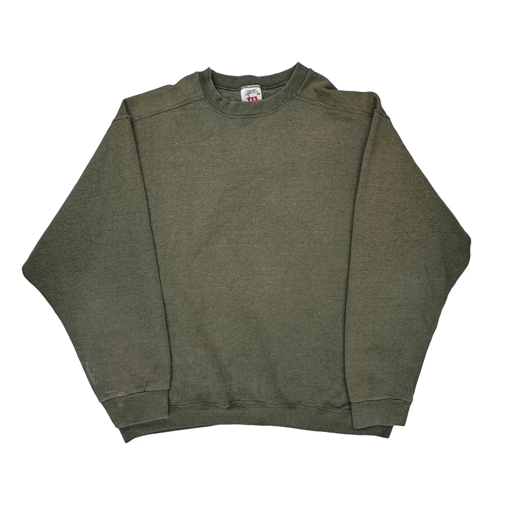 Wilson Sweatshirt - 2XL Green Cotton Blend Refurbished - Thrifted (note: this is a term often used to describe second- refurbished available on Cerqular