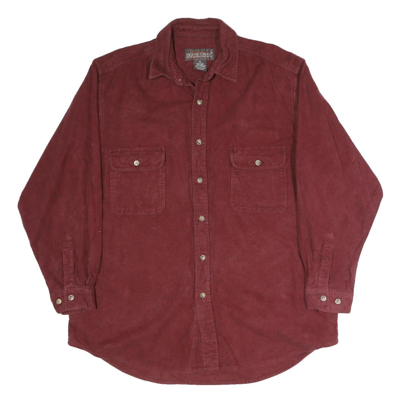 Buy MOOSE AND CREEK Mens Maroon Shirt XL Button Front Cotton Pockets Casual Refurbished - $19.49 MOOSE AND CREEK Mens Maroon Shirt XL Button Front Cotton Pockets Casual Refurbished - N/A refurbished available on Cerqular