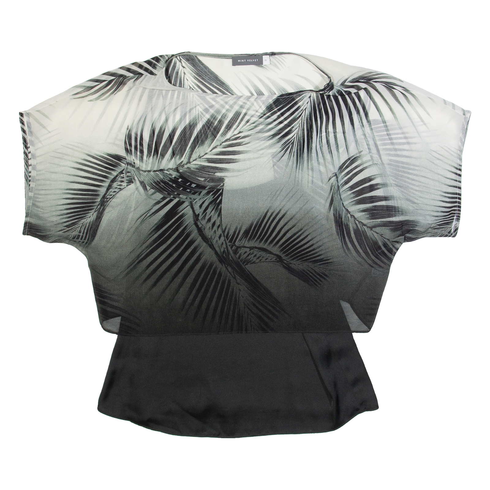 MINT VELVET Womens Printed Blouse Grey UK 10 Refurbished - N/A refurbished available on Cerqular