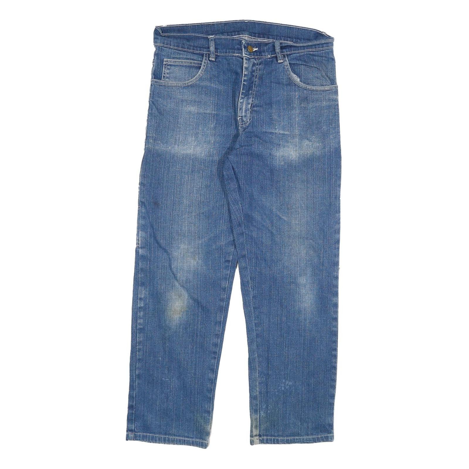 DICKIES Mens Jeans Blue Regular Straight Denim Medium W32 L27 Workwear Zip Refurbished - N/A refurbished available on Cerqular