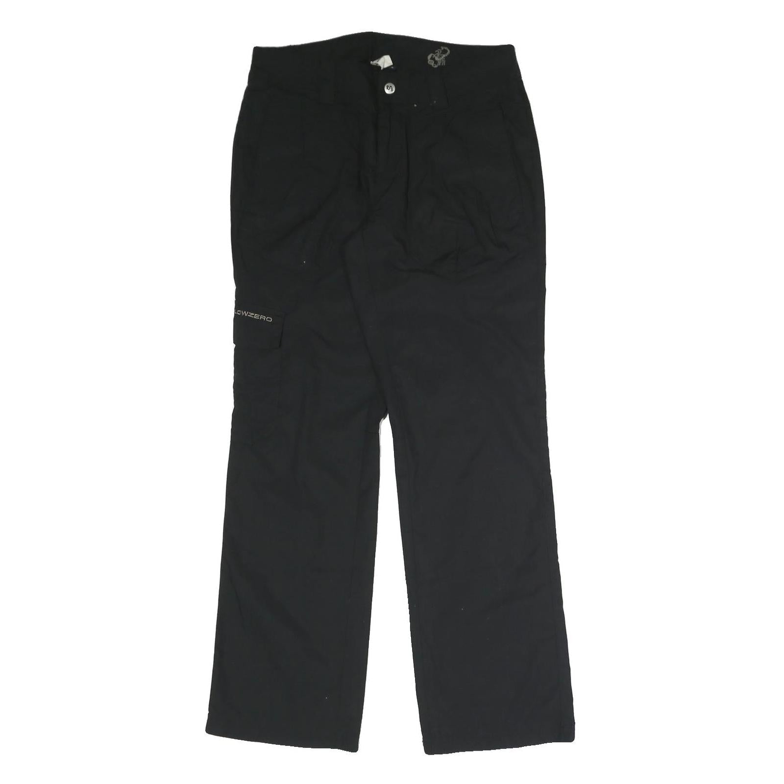 BELOWZERO Mens Cotton Blend Black Relaxed Straight Trousers W32 L32 Casual Zip Refurbished - N/A refurbished available on Cerqular