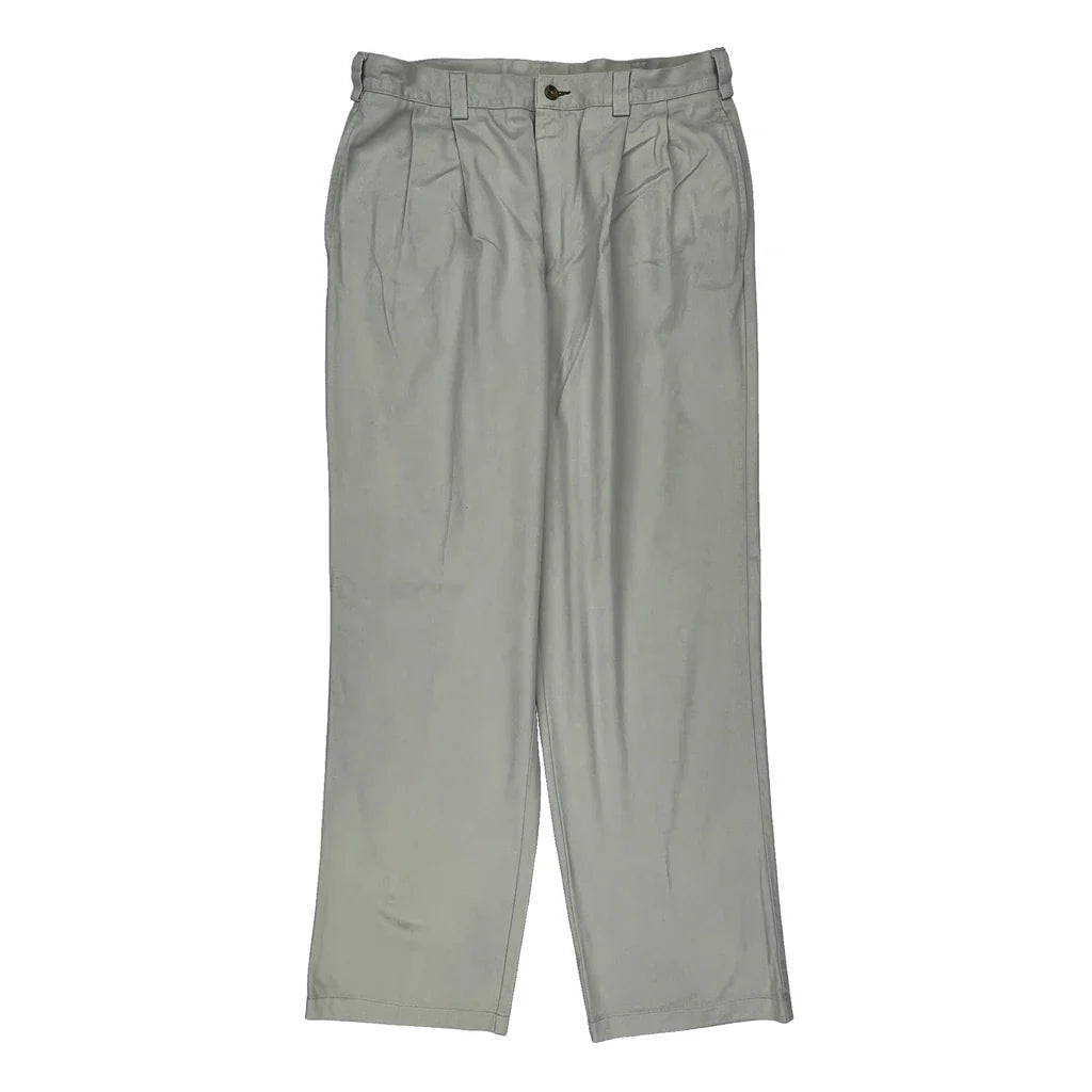 Tommy Hilfiger Trousers - 32W 30L Grey Cotton Refurbished - Thrifted (note: this is a term often used to describe second- refurbished available on Cerqular